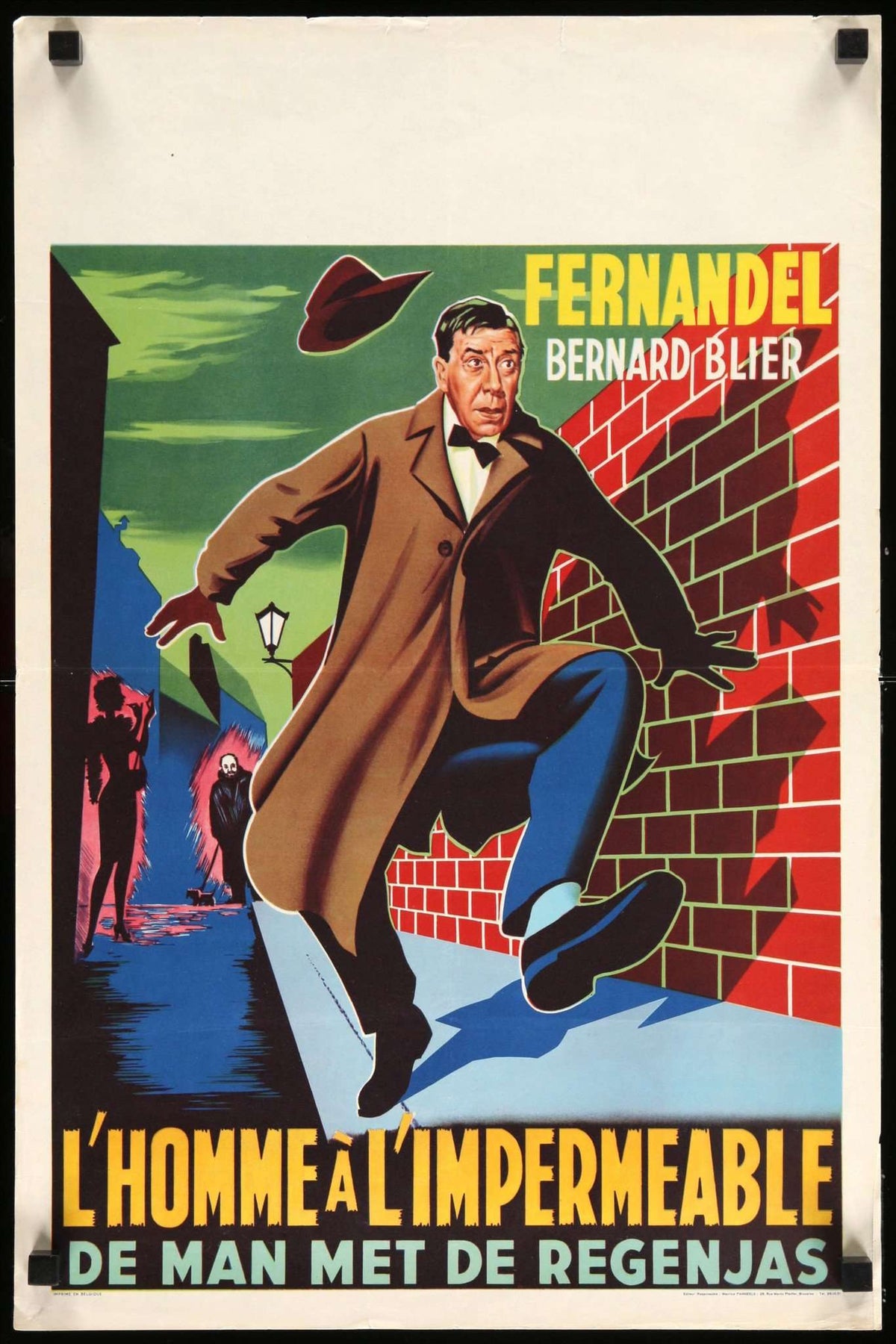 Man in the Raincoat (1957) original movie poster for sale at Original Film Art