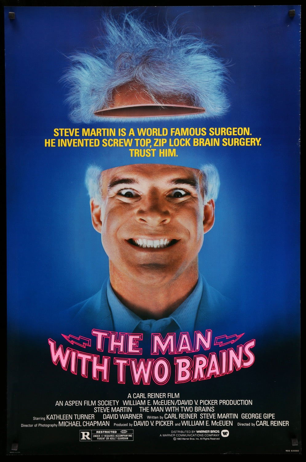 Man With Two Brains (1983) original movie poster for sale at Original Film Art - Vintage Movie Posters