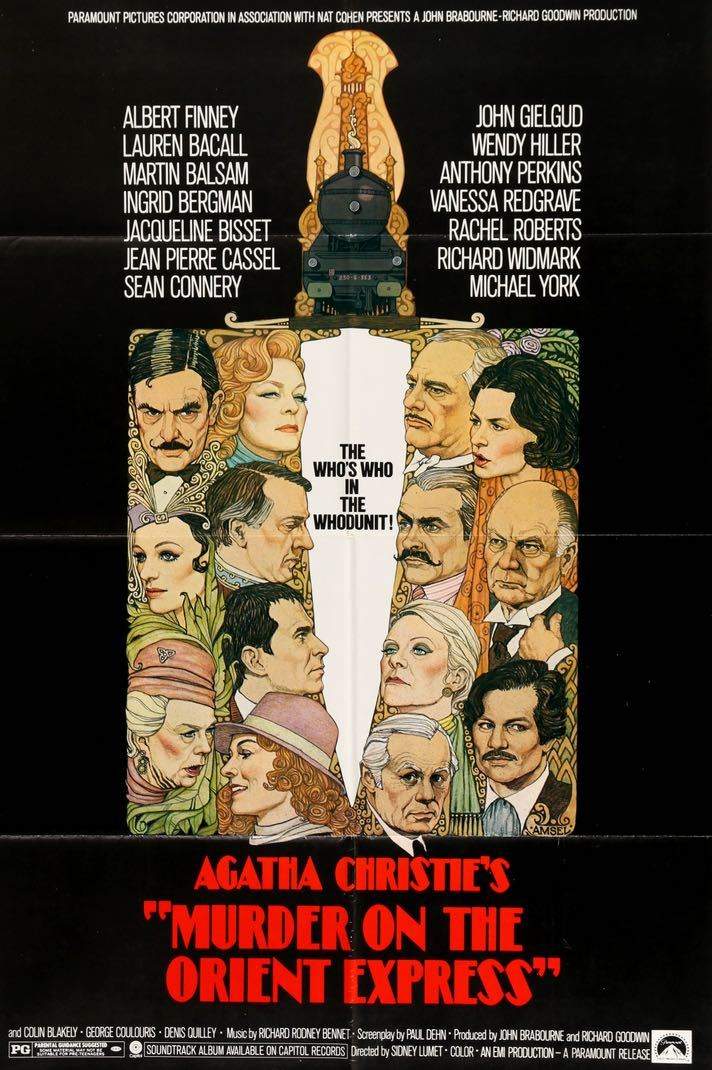 Murder on the Orient Express (1974) original movie poster for sale at Original Film Art - Vintage Movie Posters