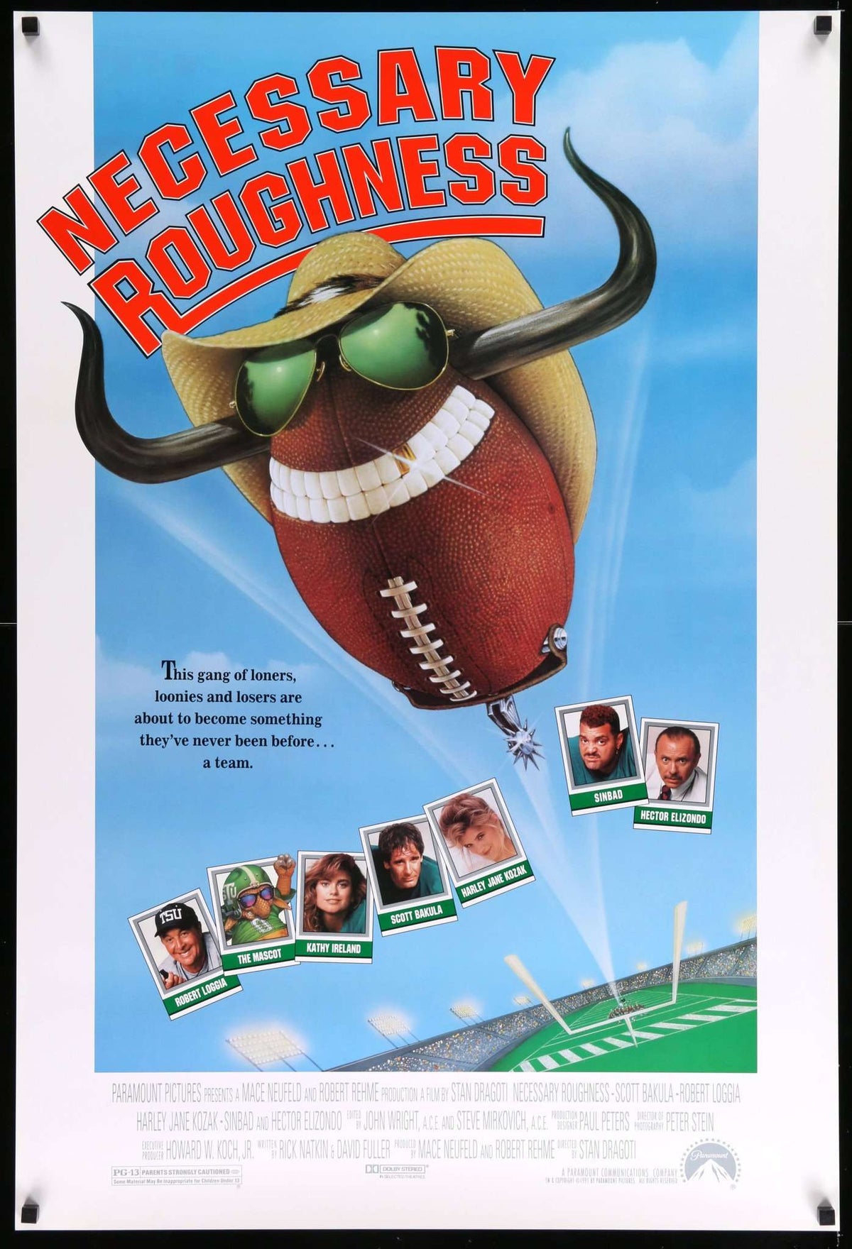 Necessary Roughness (1991) original movie poster for sale at Original Film Art - Vintage Movie Posters