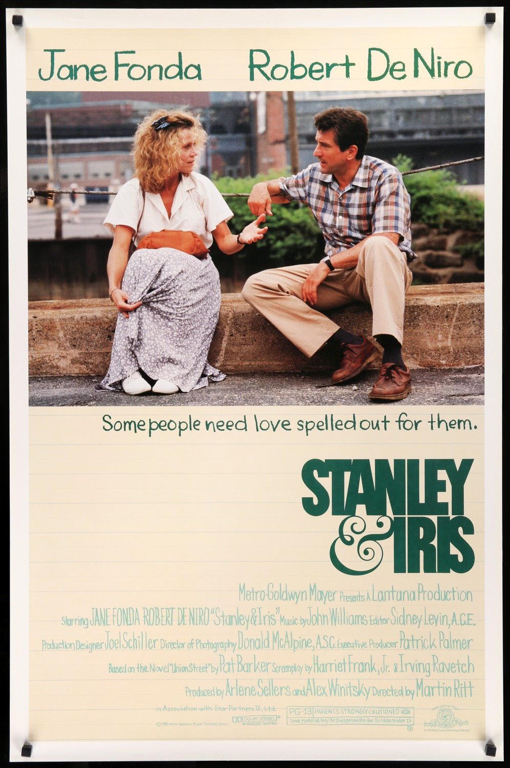 Stanley and Iris (1989) original movie poster for sale at Original Film Art