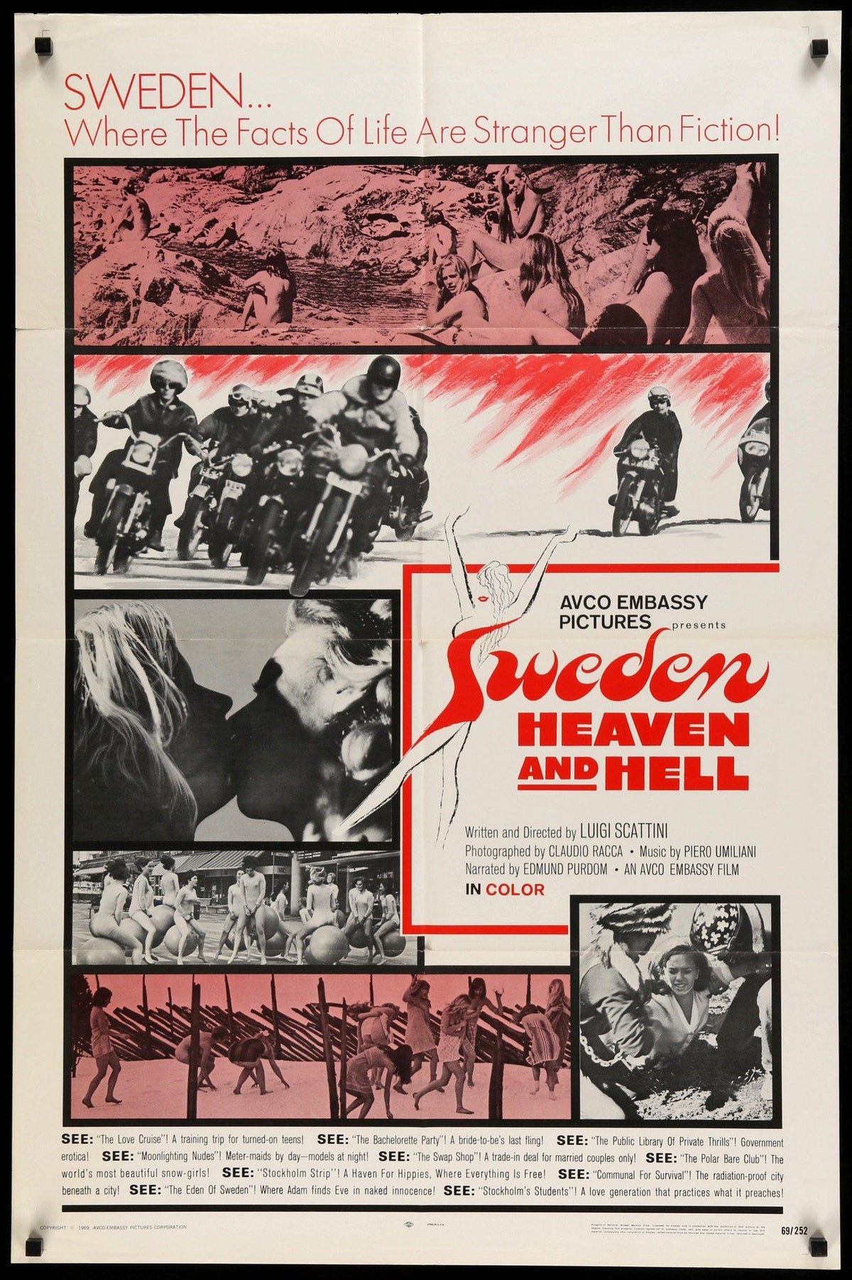 Sweden: Heaven and Hell (1968) original movie poster for sale at Original Film Art