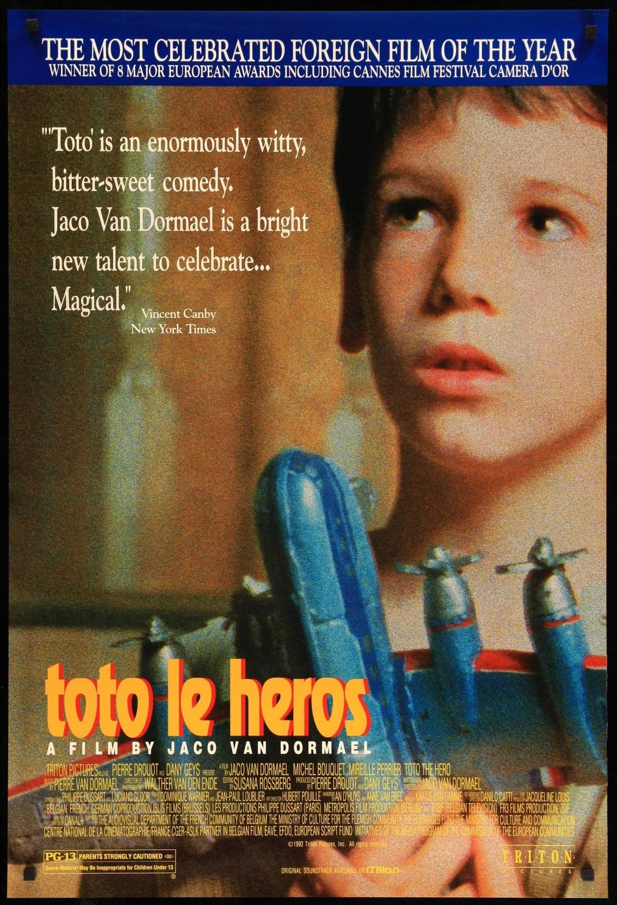 Toto the Hero (1991) original movie poster for sale at Original Film Art