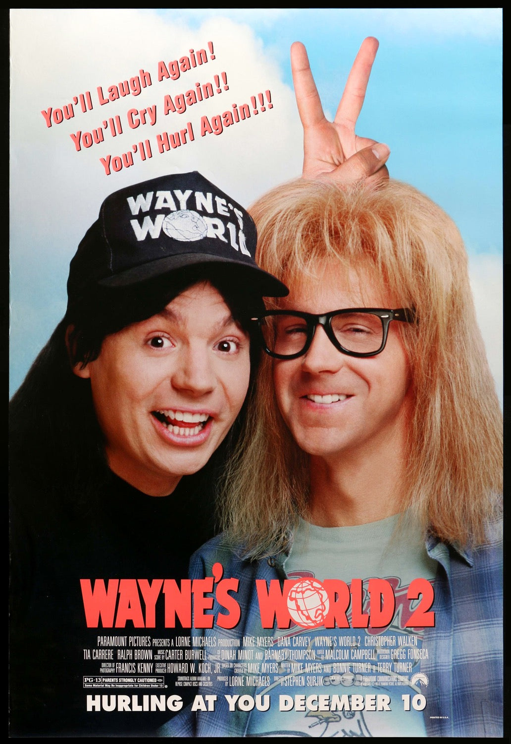 Wayne&#39;s World 2 (1993) original movie poster for sale at Original Film Art