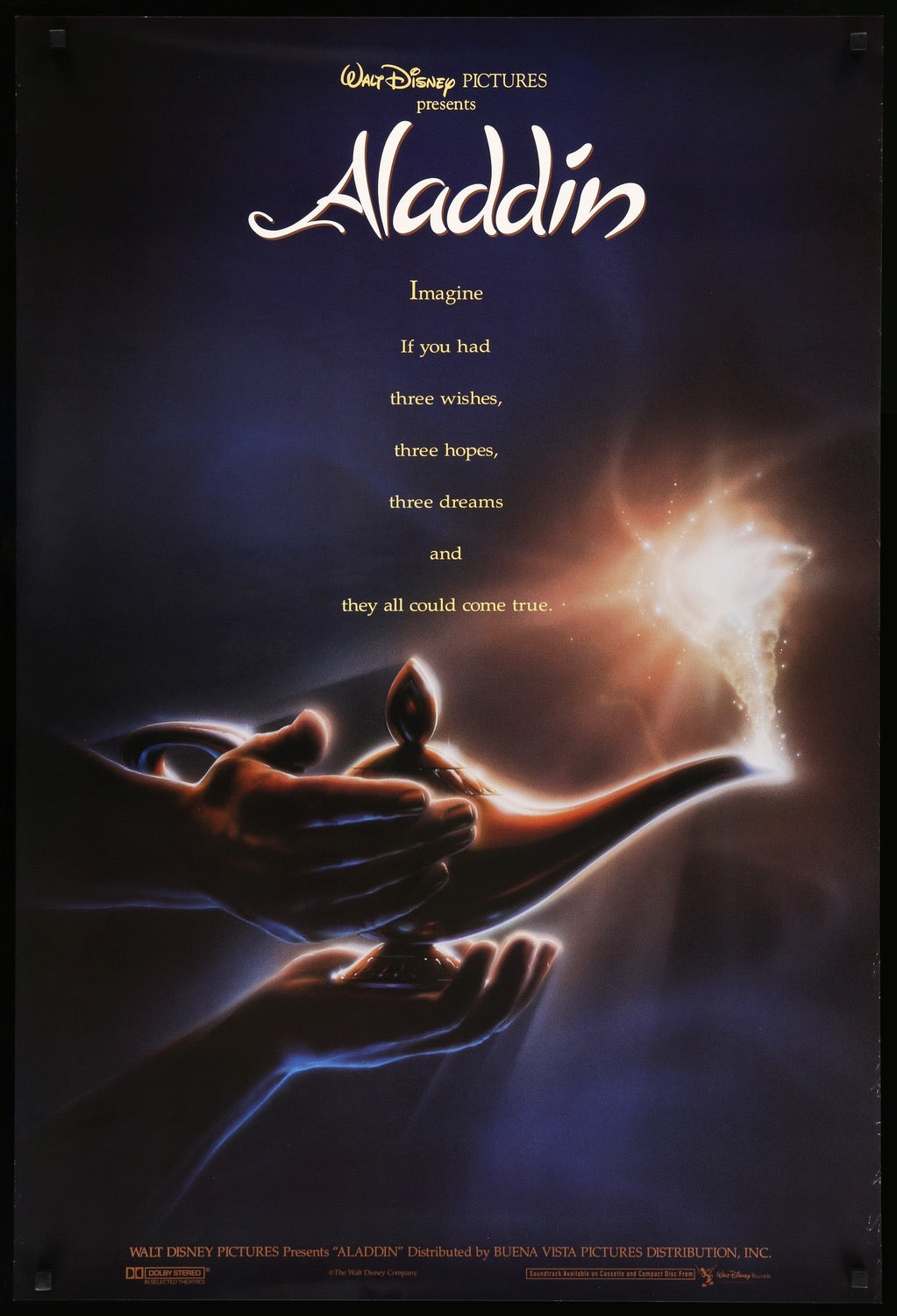 Aladdin (1992) original movie poster for sale at Original Film Art - Vintage Movie Posters