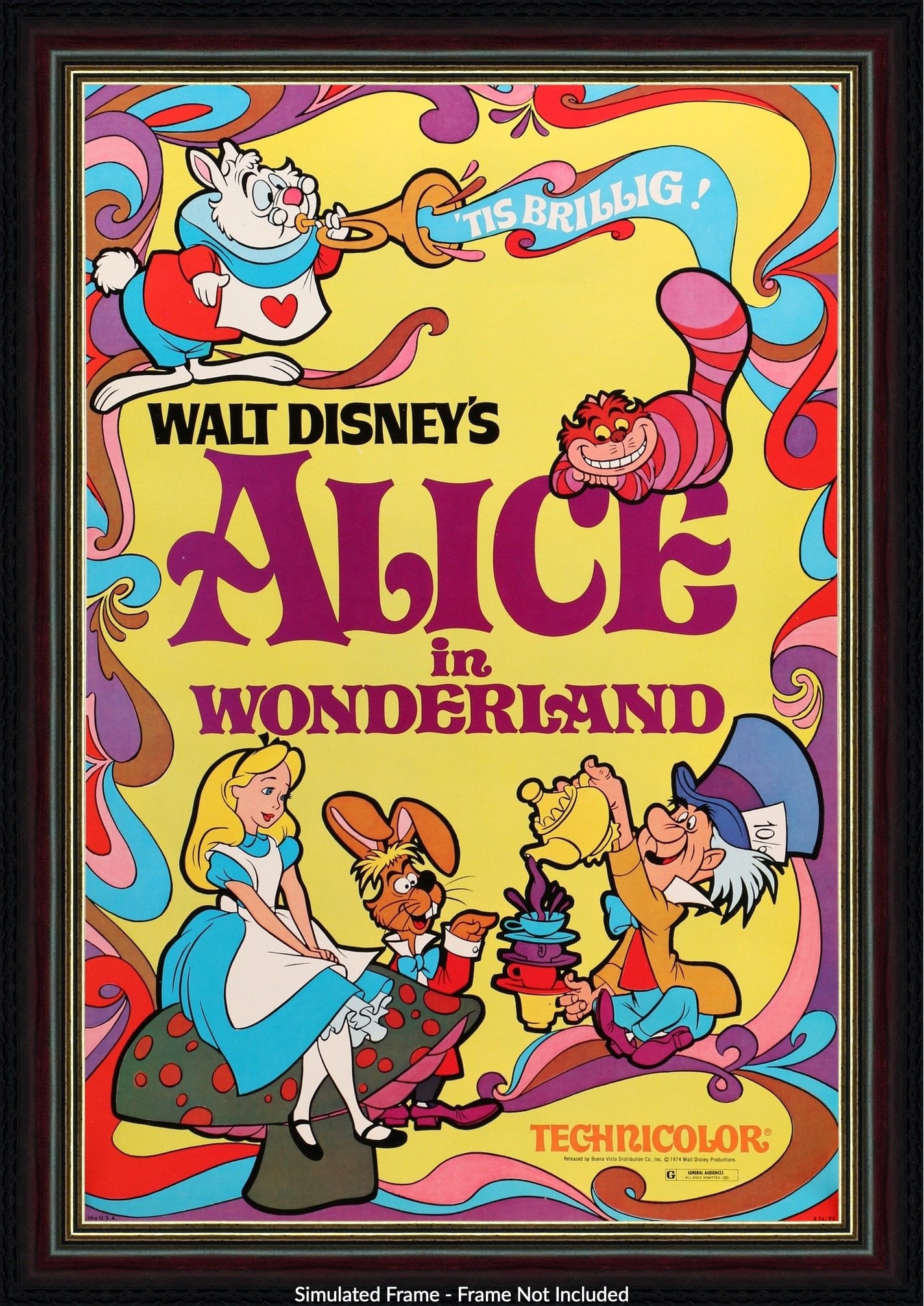 Alice in Wonderland (1951) original movie poster for sale at Original Film Art