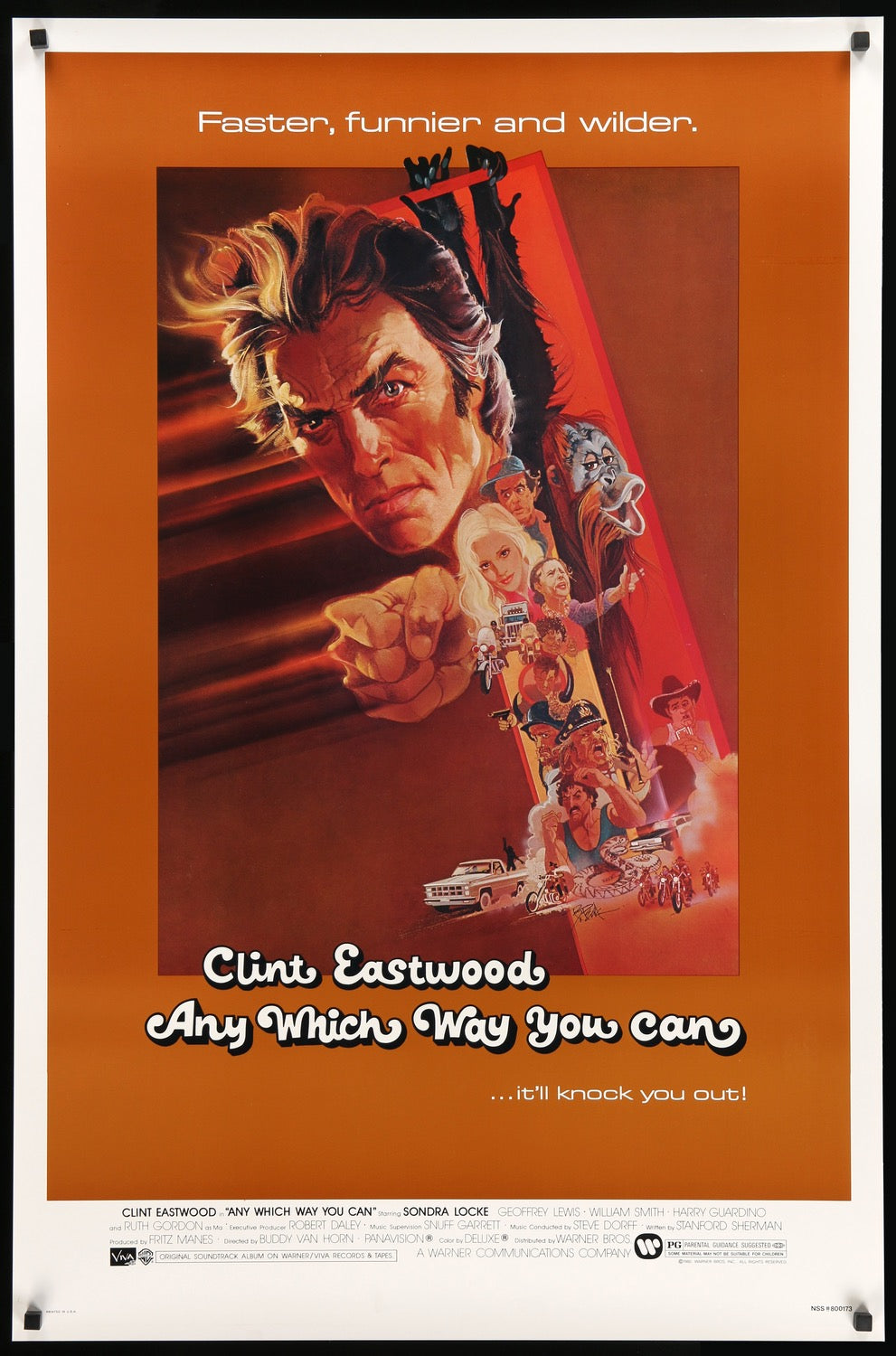 Any Which Way You Can (1980) original movie poster for sale at Original Film Art