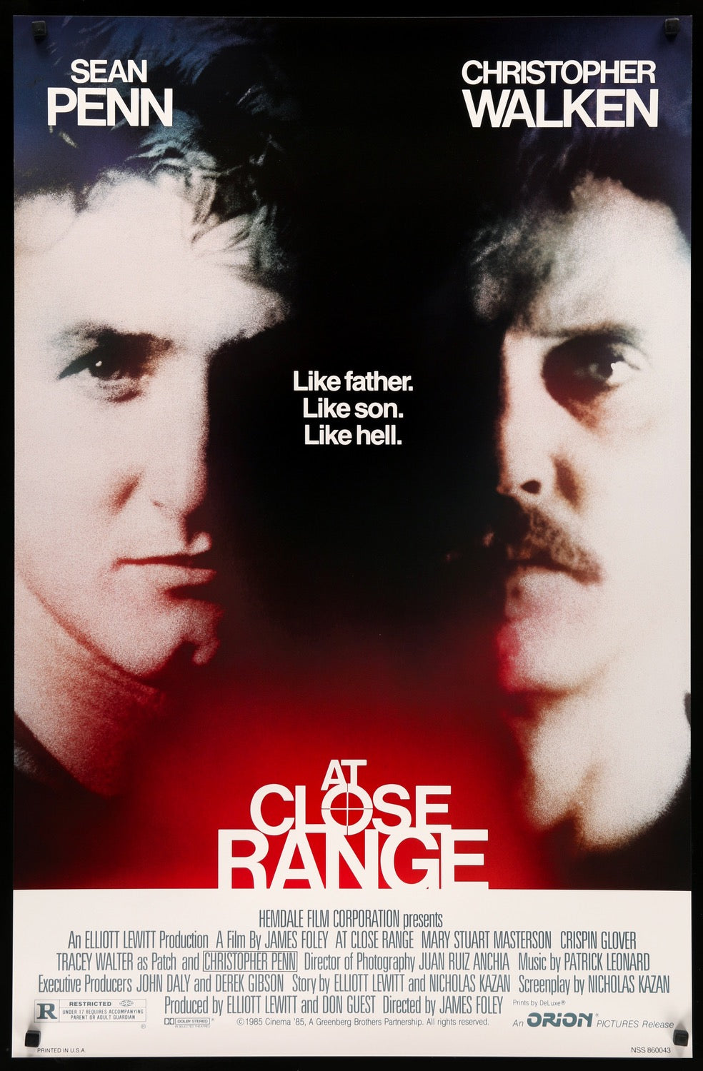 At Close Range (1986) original movie poster for sale at Original Film Art