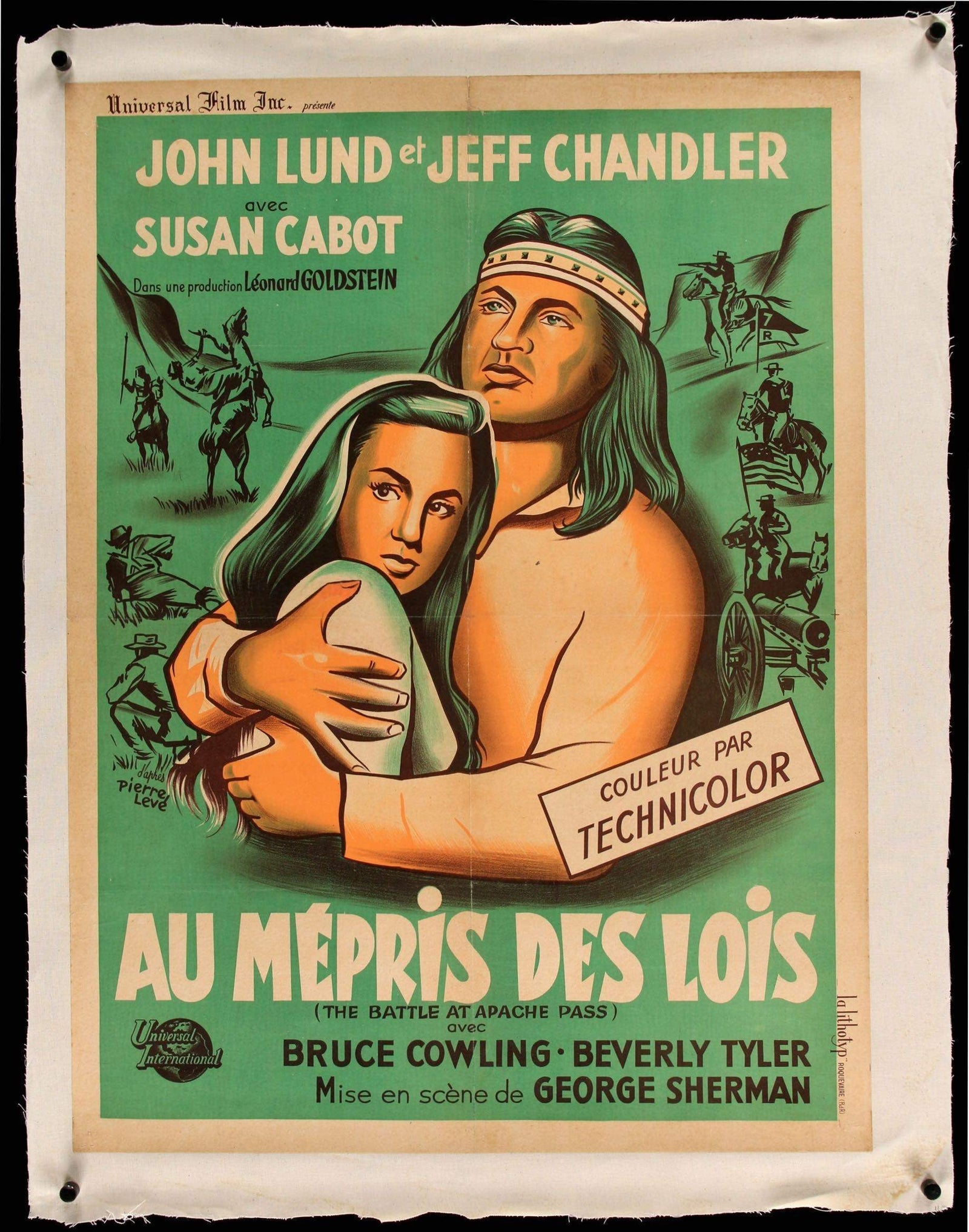 Battle at Apache Pass (1952) original movie poster for sale at Original Film Art - Vintage Movie Posters
