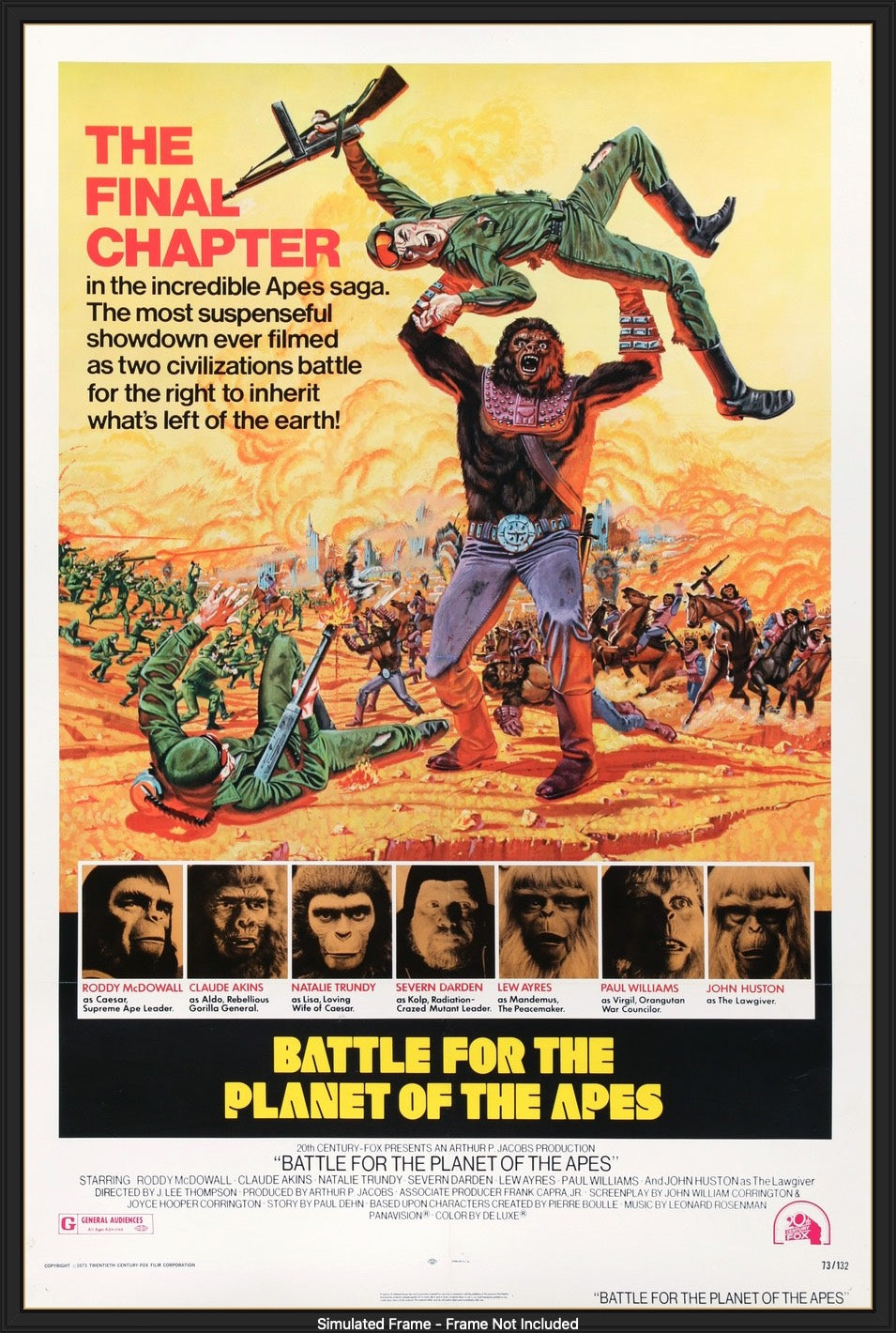 Battle For the Planet of the Apes (1973) original movie poster for sale at Original Film Art - Vintage Movie Posters