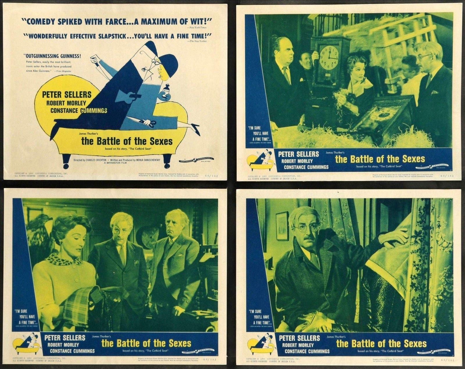 Battle of the Sexes (1960) Lobby Cards - Set of 8 original movie poster for sale at Original Film Art - Vintage Movie Posters