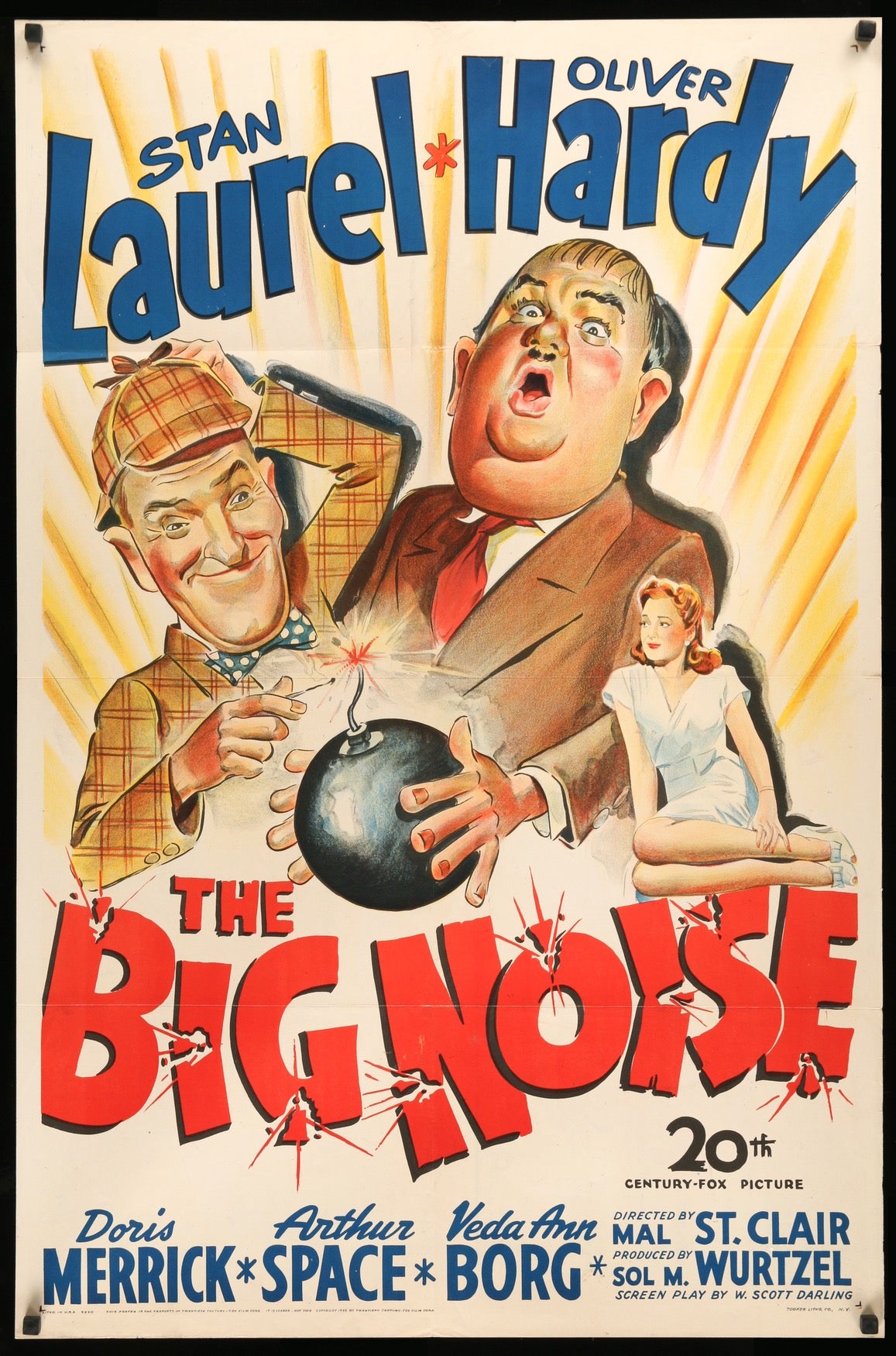 Big Noise (1944) original movie poster for sale at Original Film Art