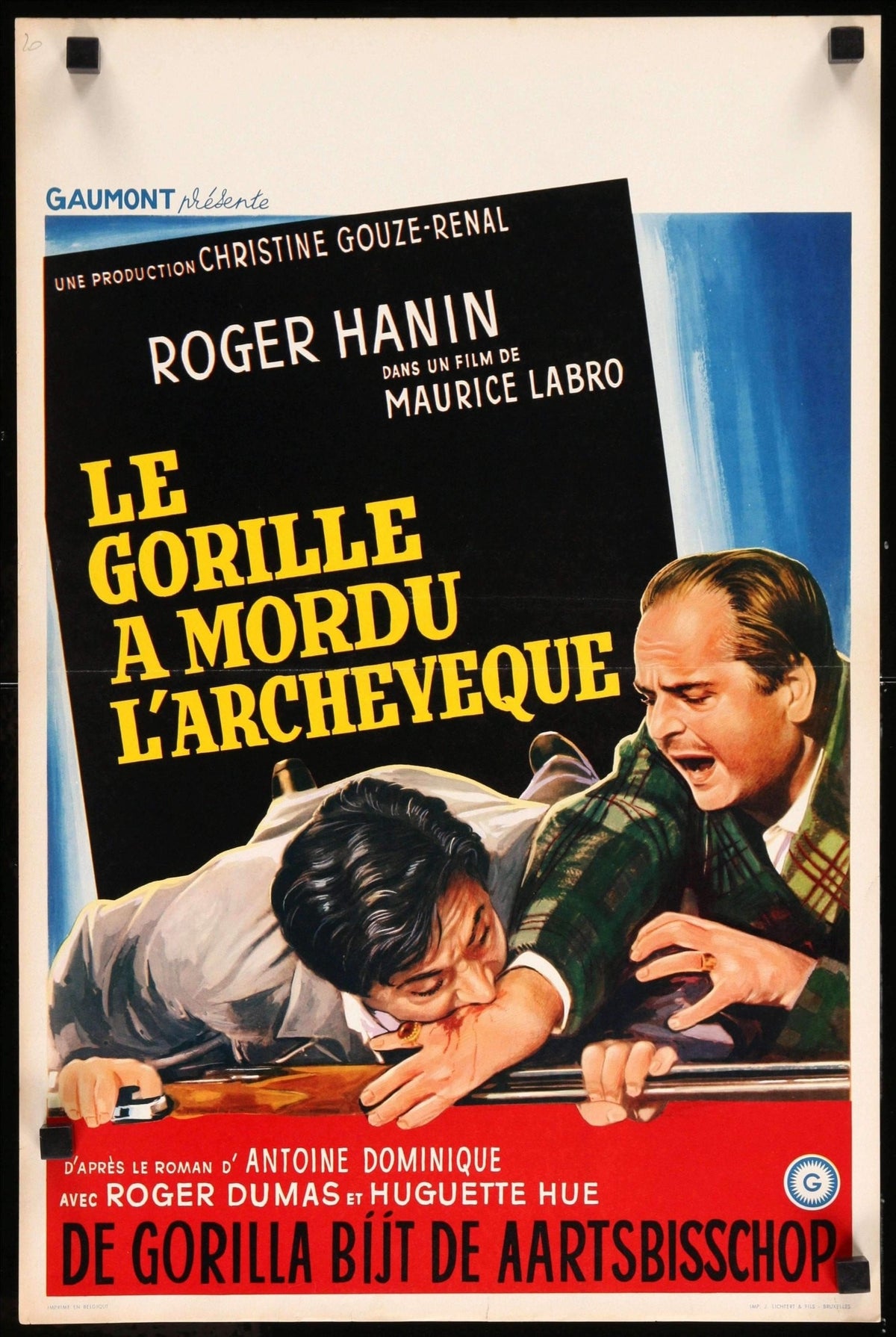 Bite of the Gorilla (1962) original movie poster for sale at Original Film Art