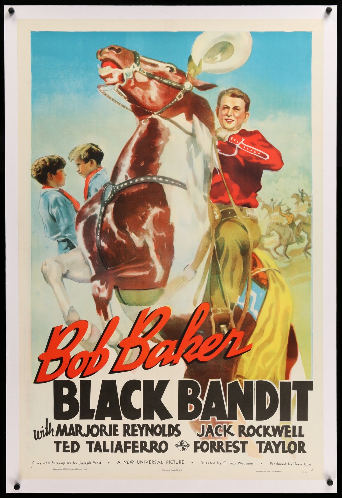 Black Bandit (1938) original movie poster for sale at Original Film Art - Vintage Movie Posters