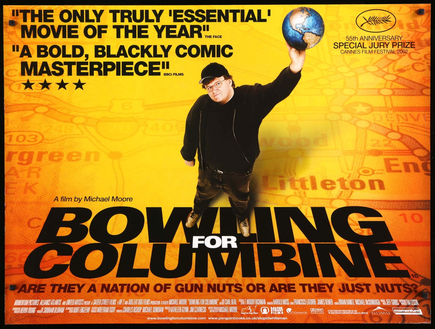 Bowling for Columbine (2002) original movie poster for sale at Original Film Art - Vintage Movie Posters