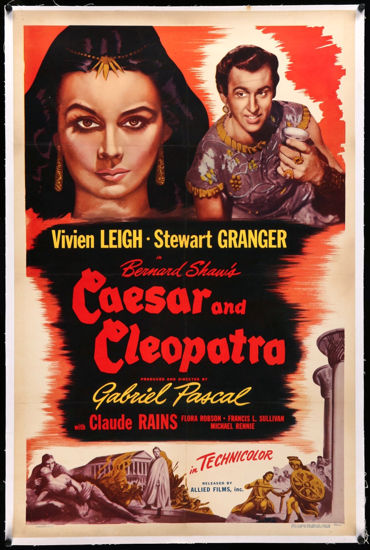 Caesar and Cleopatra (1945) original movie poster for sale at Original Film Art - Vintage Movie Posters