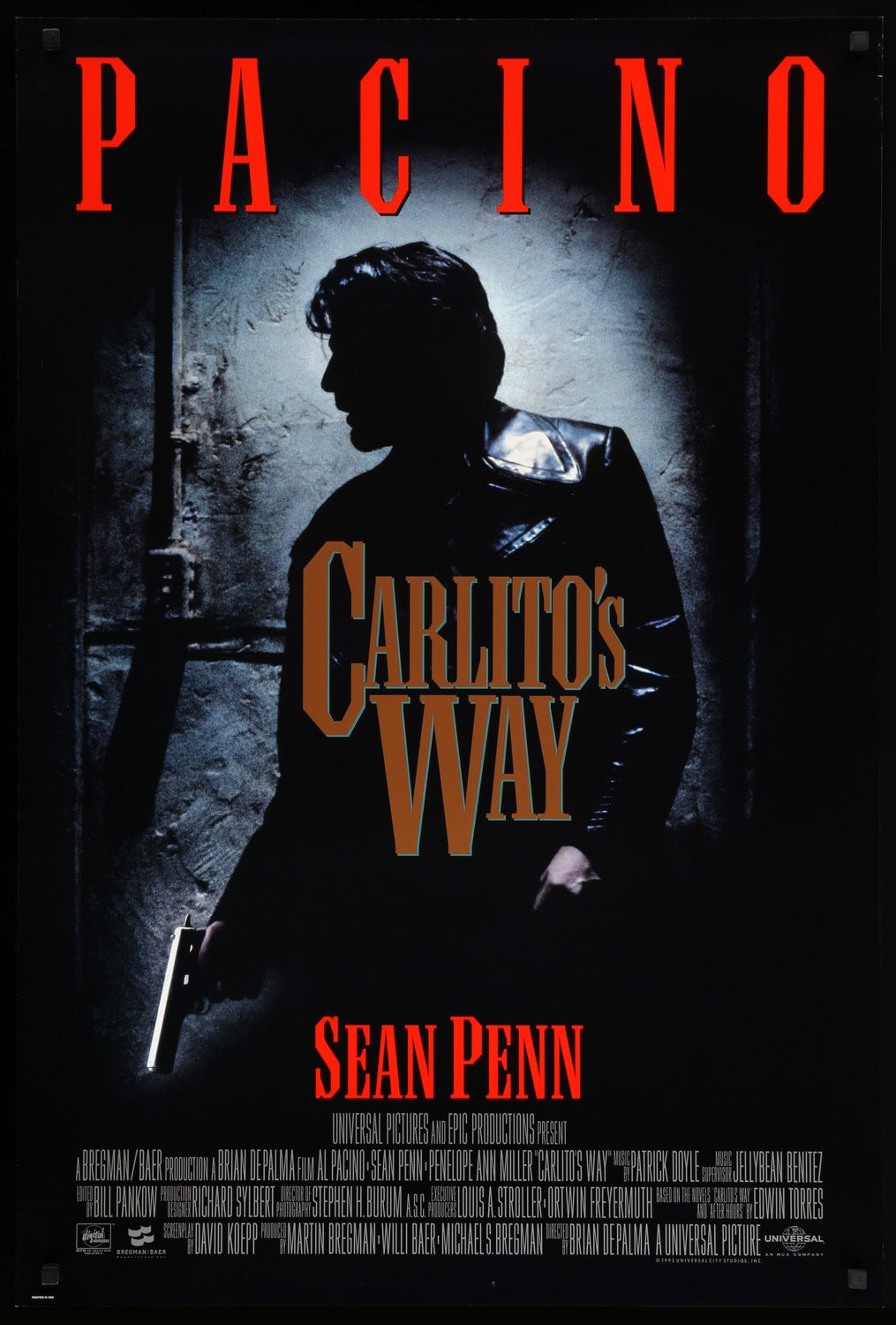 Carlito&#39;s Way (1993) original movie poster for sale at Original Film Art