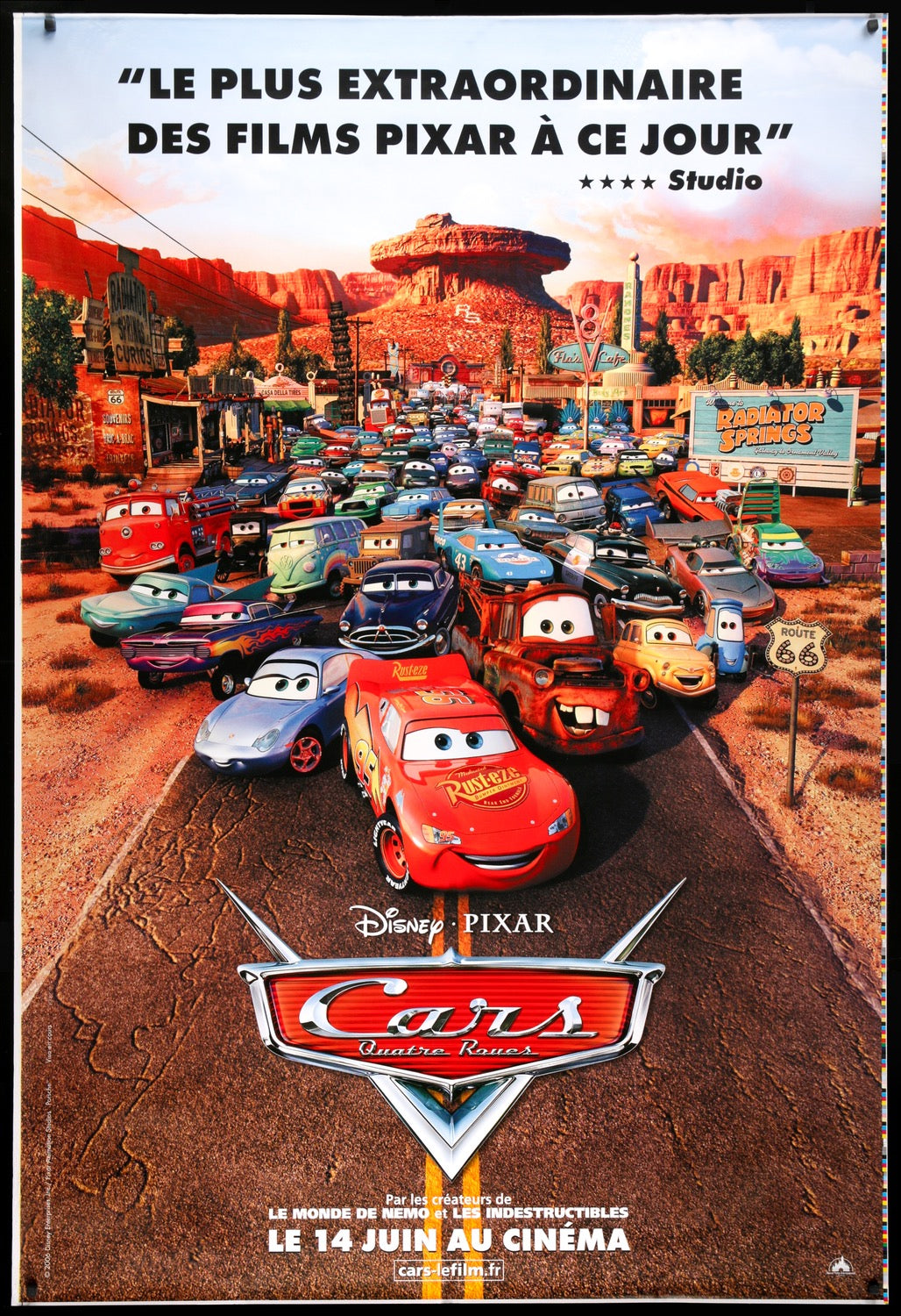 Cars (2006) original movie poster for sale at Original Film Art - Vintage Movie Posters