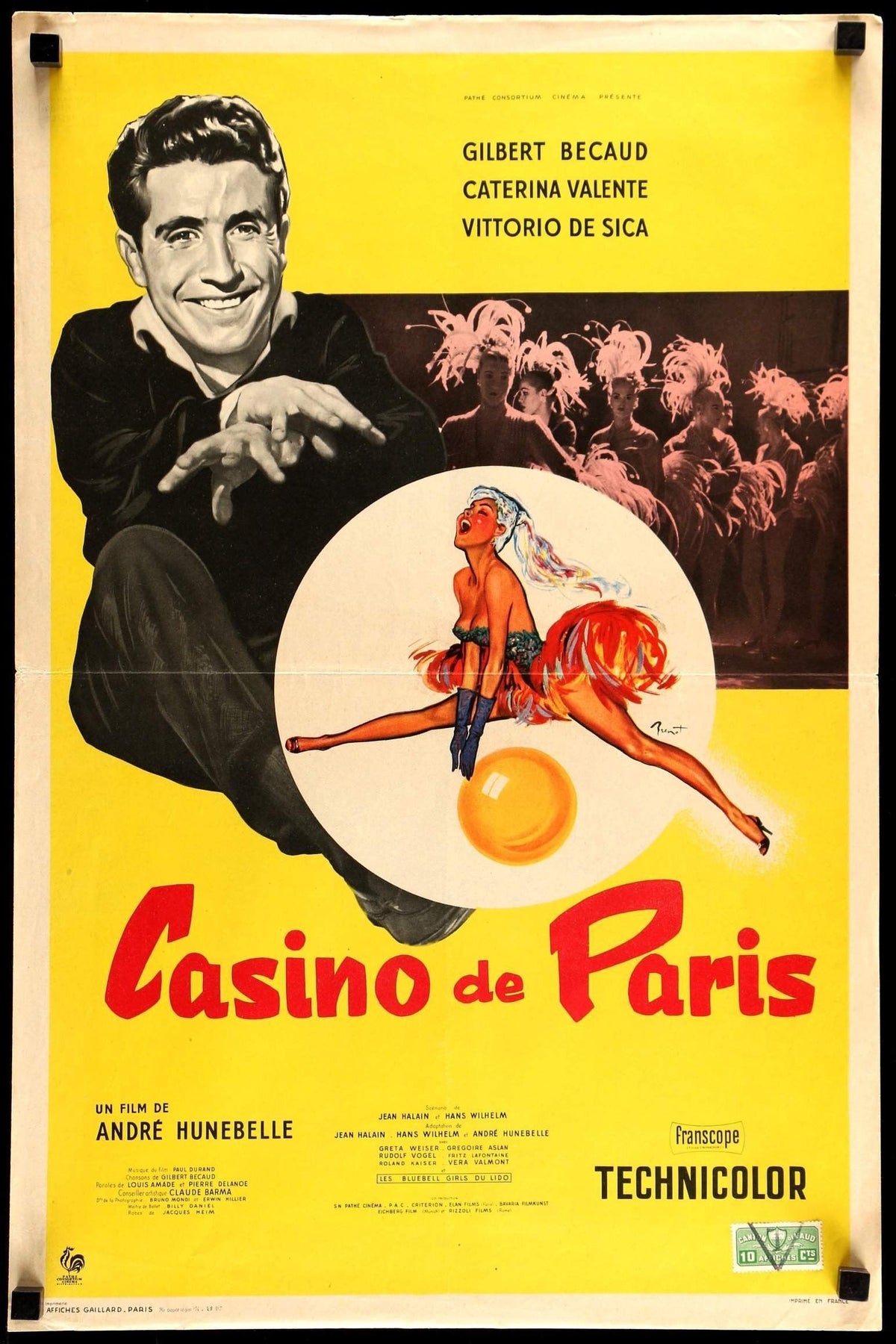 Casino De Paris (1957) original movie poster for sale at Original Film Art