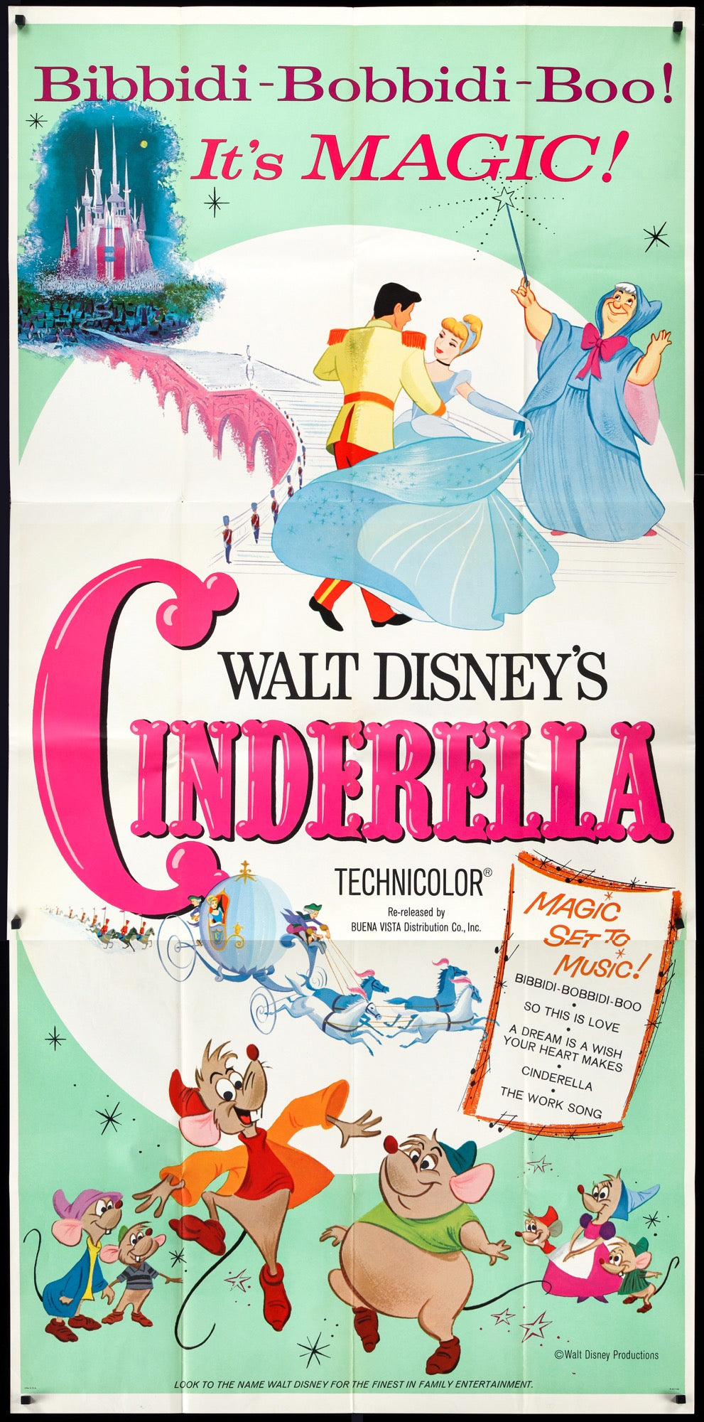 Cinderella (1950) original movie poster for sale at Original Film Art