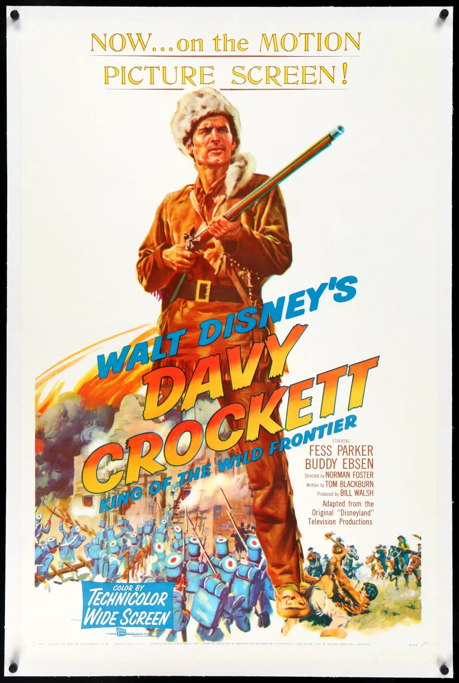 Davy Crockett, King of the Wild Frontier (1955) original movie poster for sale at Original Film Art - Vintage Movie Posters