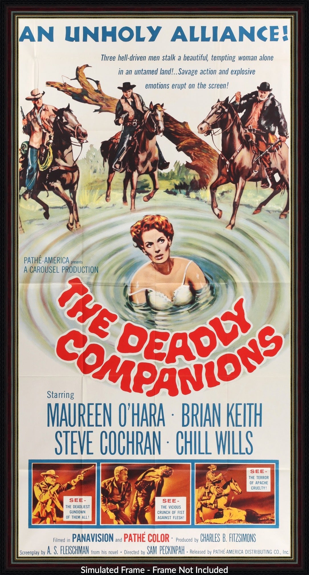 Deadly Companions (1961) original movie poster for sale at Original Film Art - Vintage Movie Posters