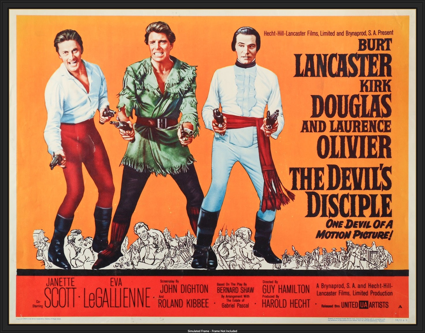 Devil's Disciple (1959) original movie poster for sale at Original Film Art - Vintage Movie Posters
