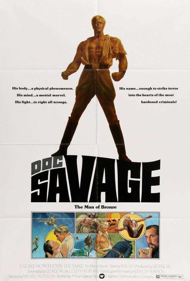 Doc Savage: The Man of Bronze (1975) original movie poster for sale at Original Film Art