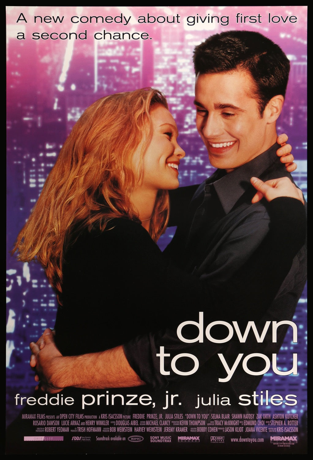 Down to You (2000) original movie poster for sale at Original Film Art - Vintage Movie Posters