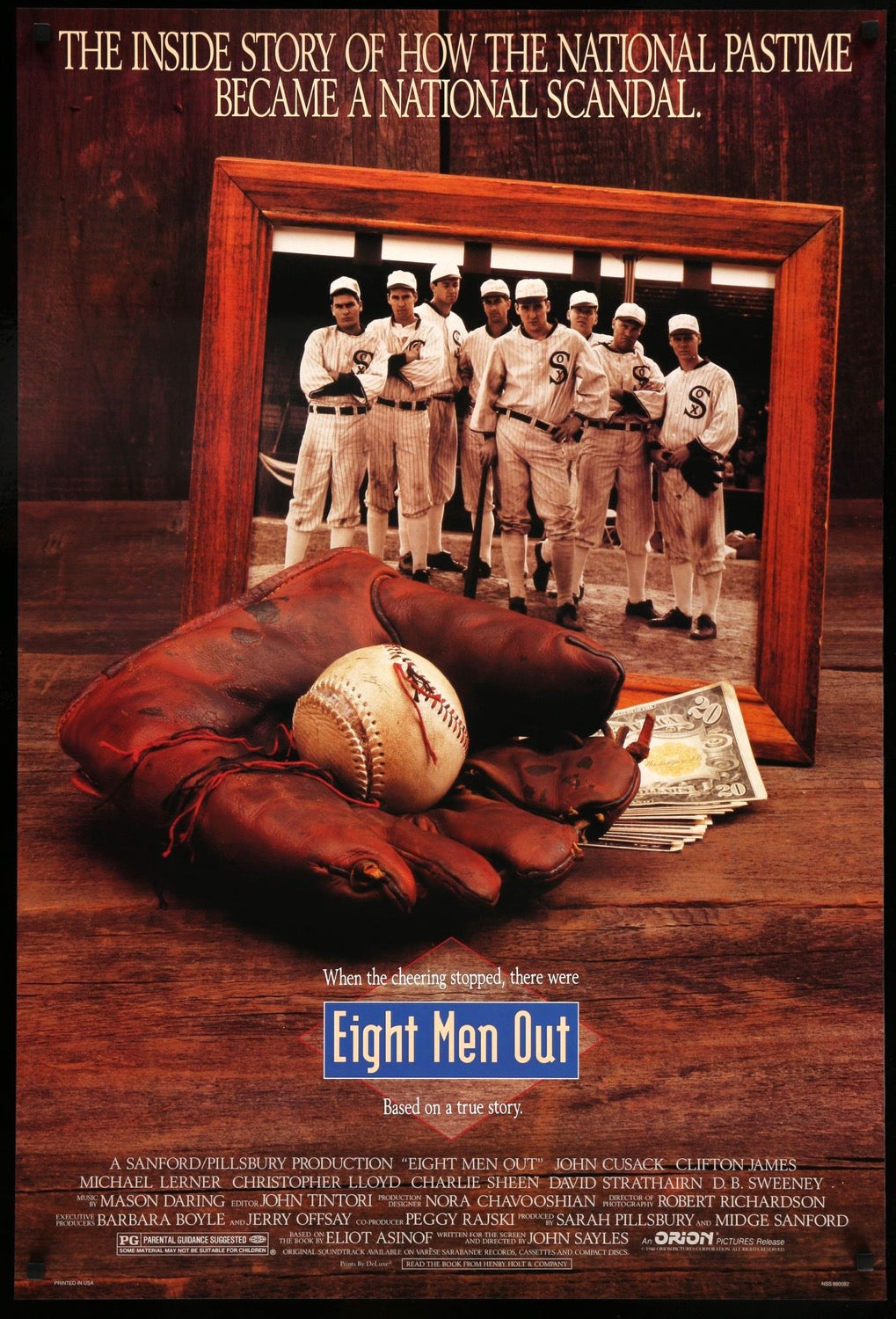 Eight Men Out (1988) original movie poster for sale at Original Film Art