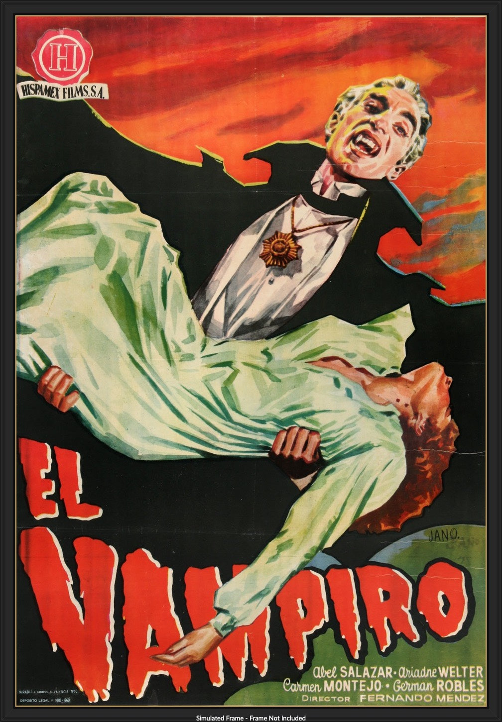 Vampire (1957) original movie poster for sale at Original Film Art - Vintage Movie Posters