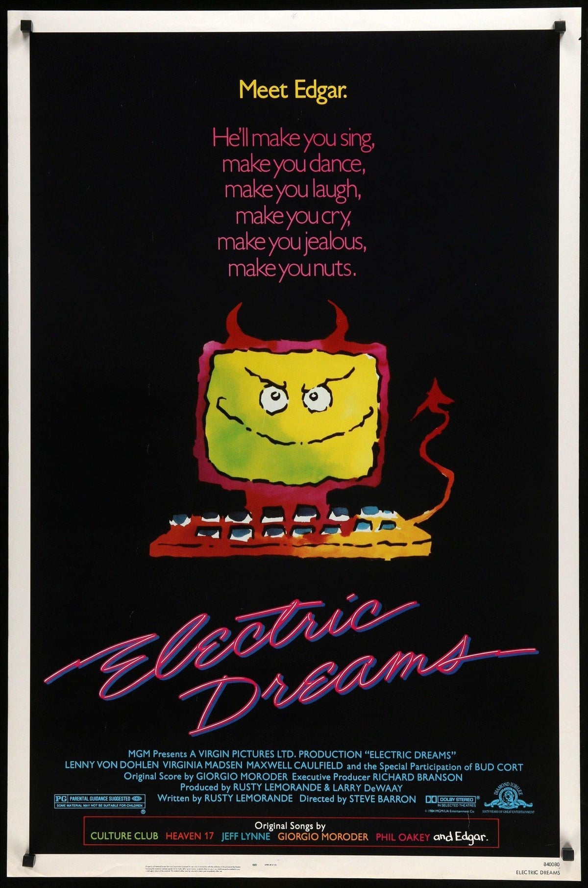 Electric Dreams (1984) original movie poster for sale at Original Film Art