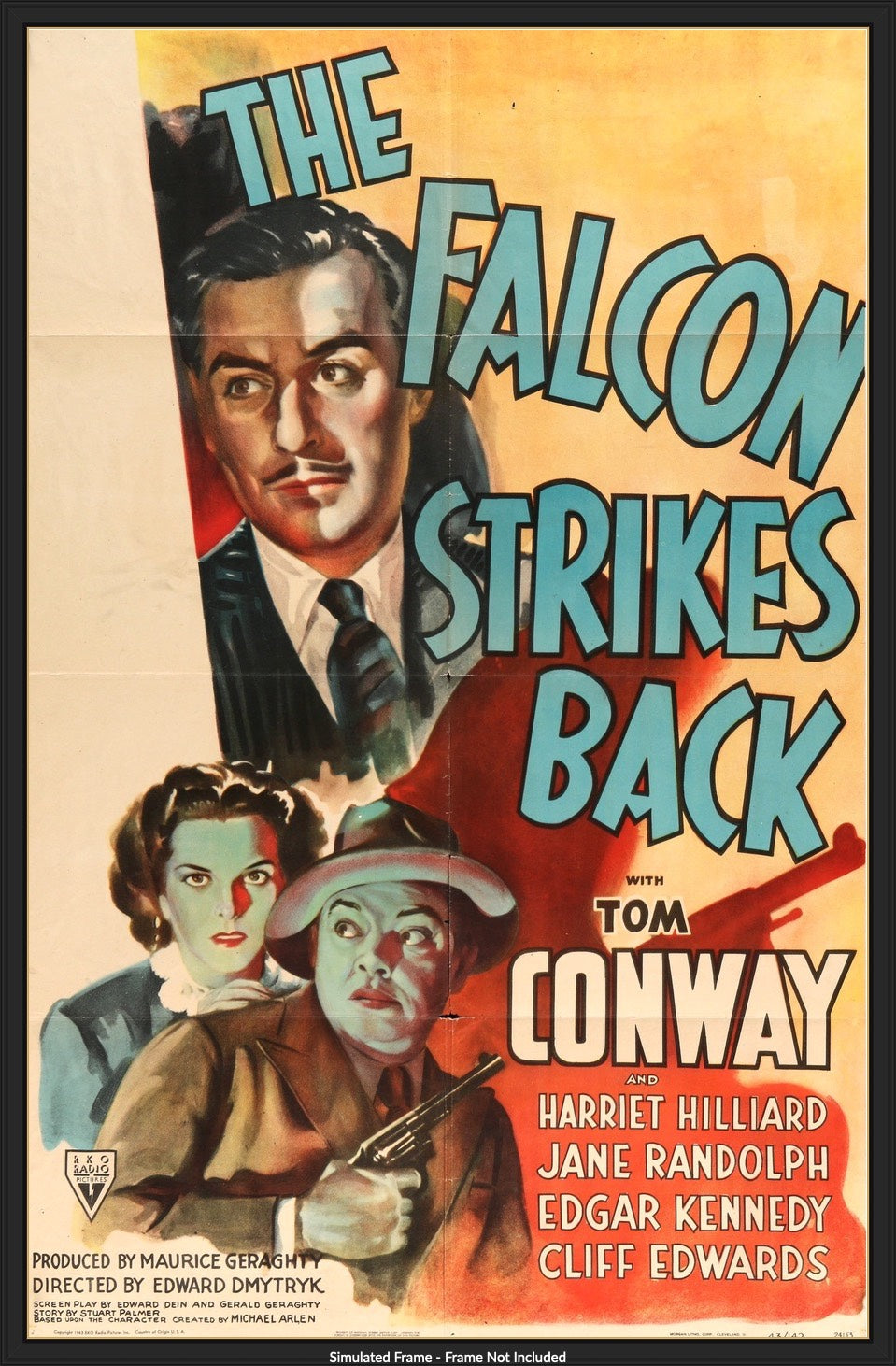 Falcon Strikes Back (1943) original movie poster for sale at Original Film Art - Vintage Movie Posters