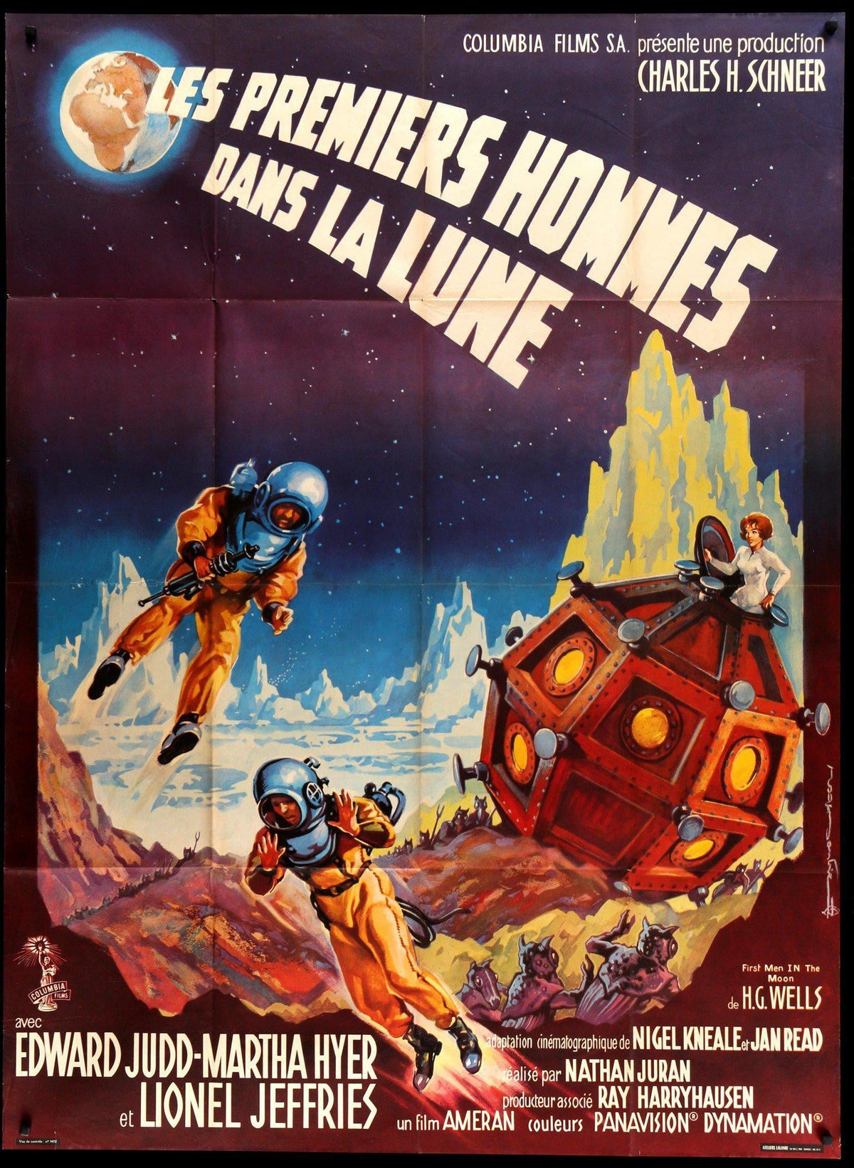 First Men in the Moon (1964) original movie poster for sale at Original Film Art