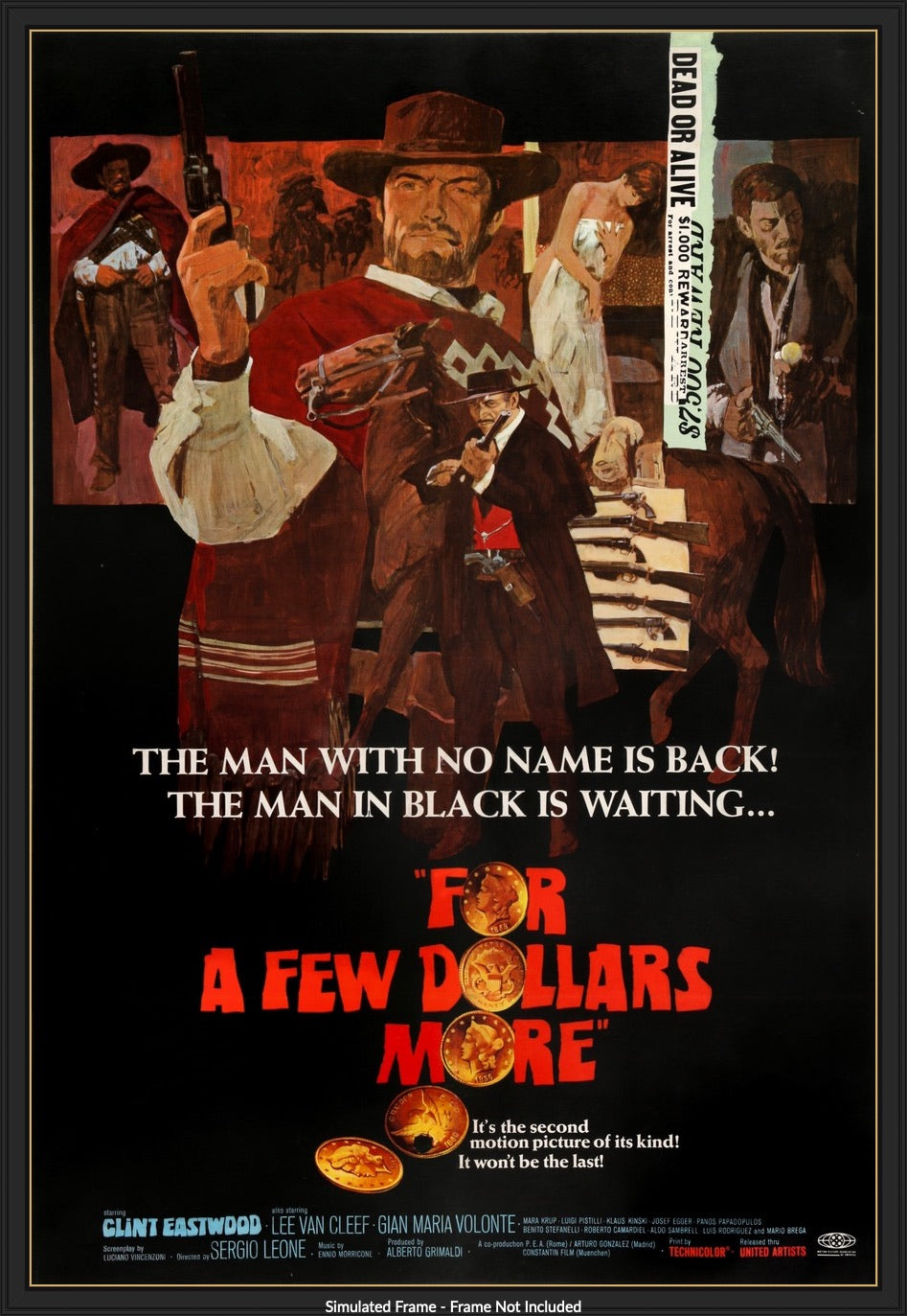 For a Few Dollars More (1965) original movie poster for sale at Original Film Art