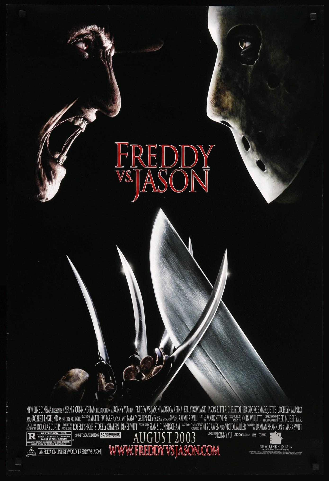 Freddy Versus Jason (2003) original movie poster for sale at Original Film Art - Vintage Movie Posters