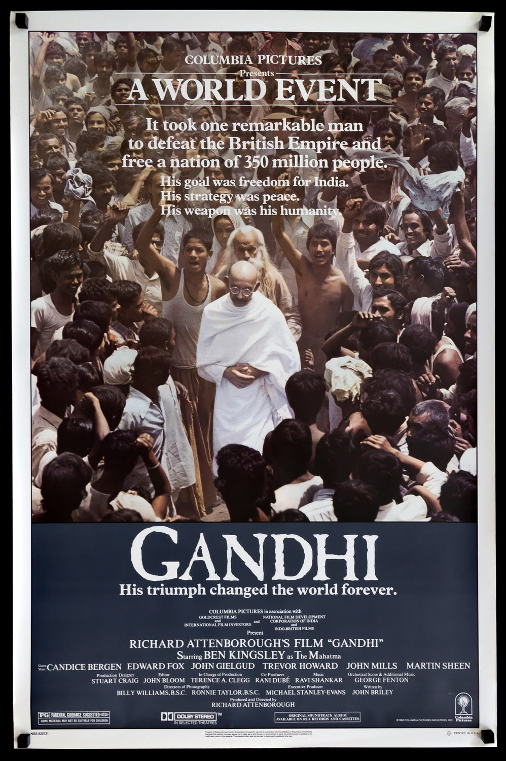 Gandhi (1982) original movie poster for sale at Original Film Art