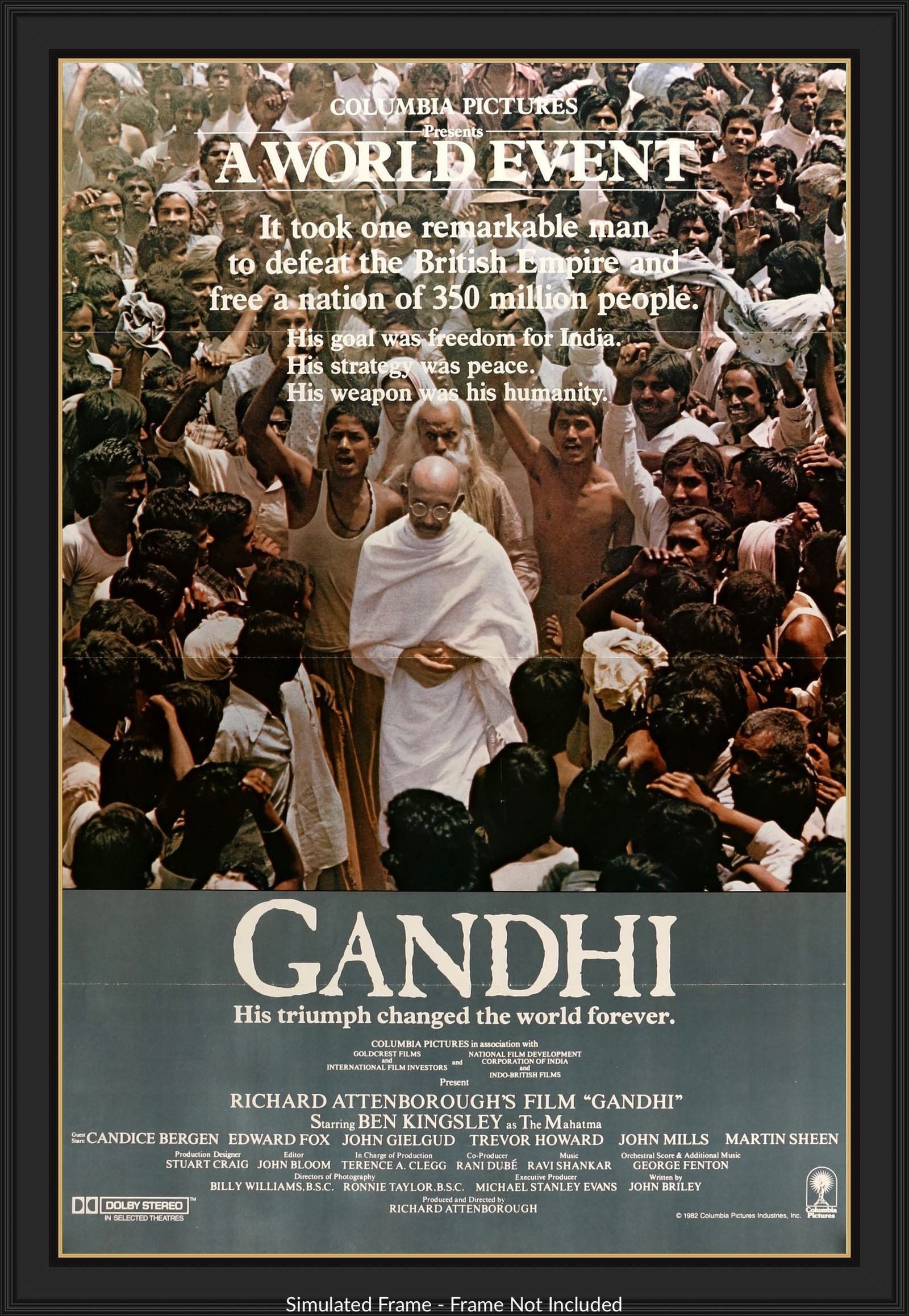 Gandhi (1982) original movie poster for sale at Original Film Art - Vintage Movie Posters