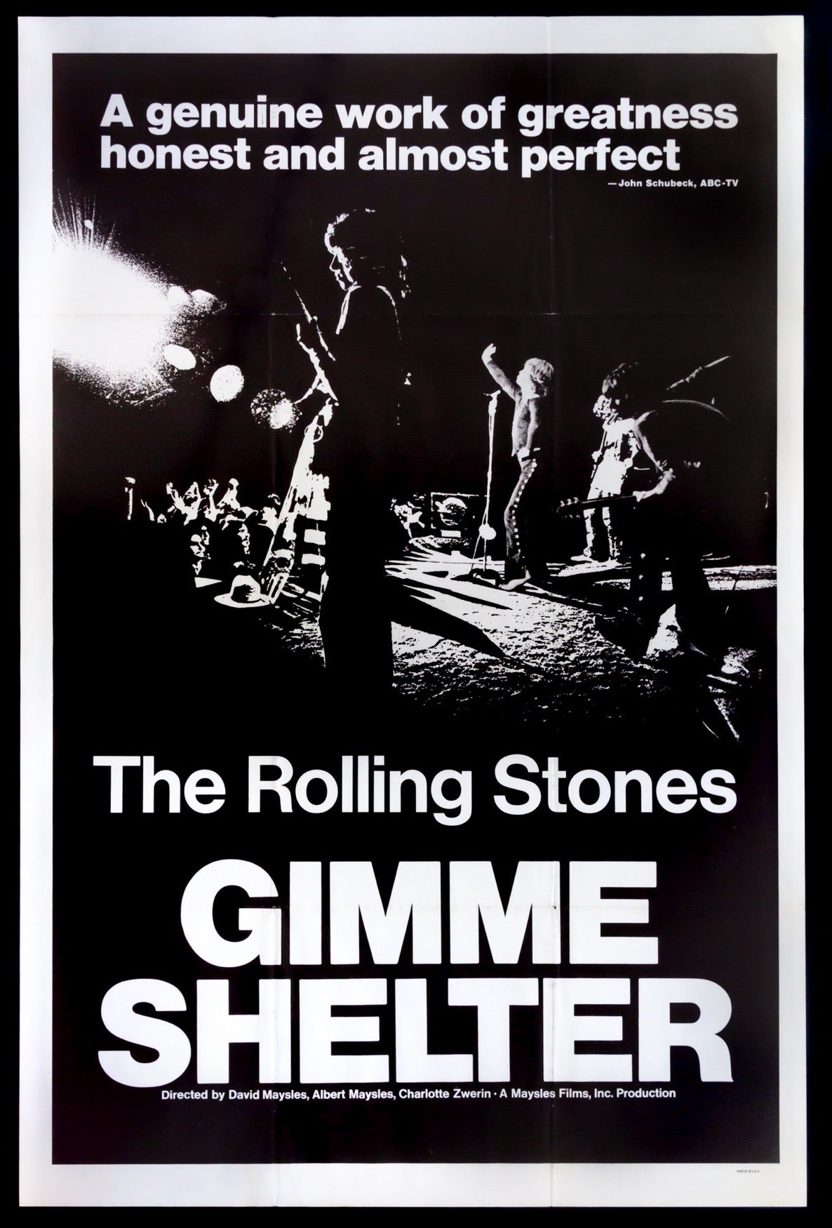 Gimme Shelter (1970) original movie poster for sale at Original Film Art - Vintage Movie Posters