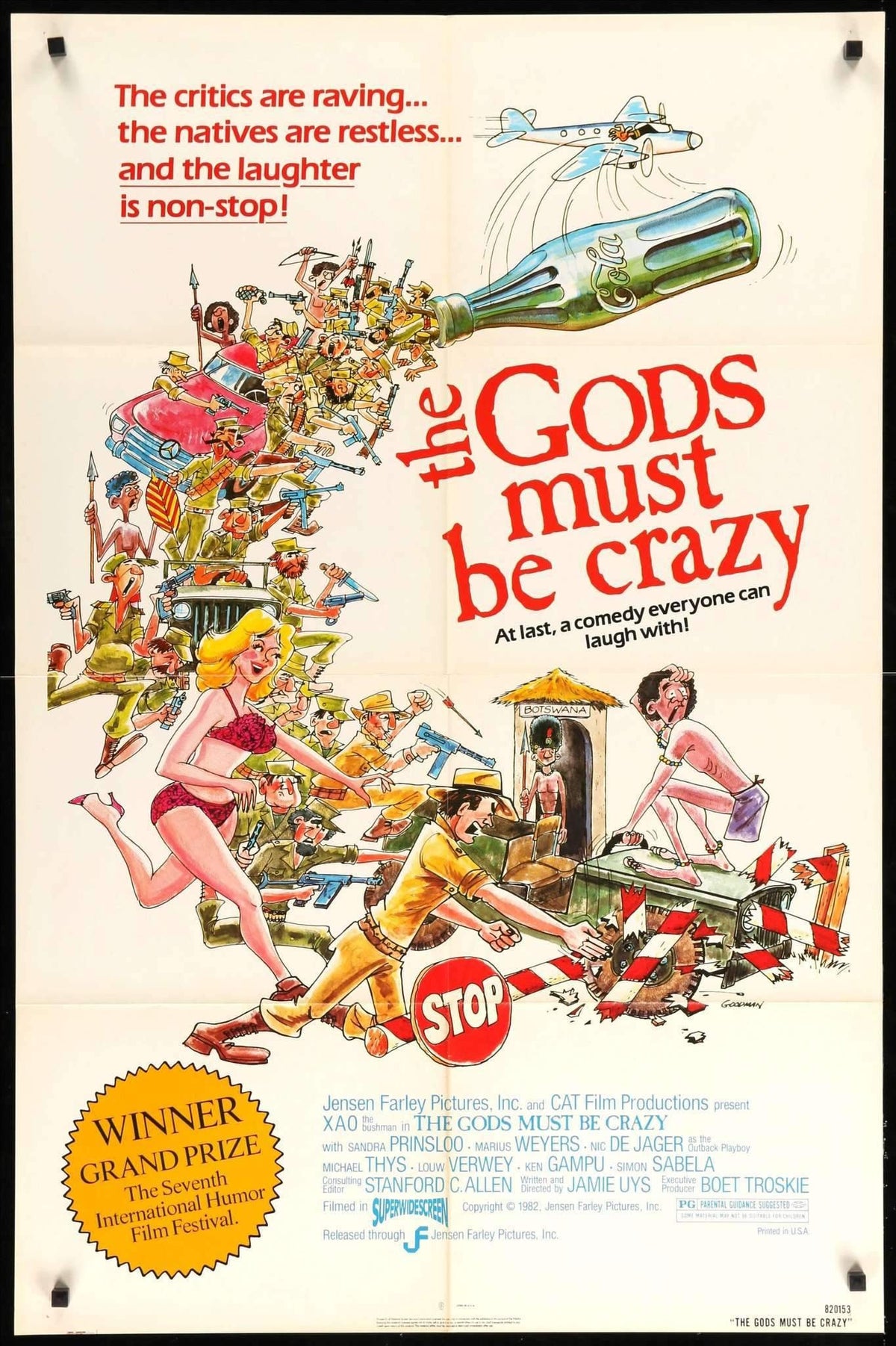 Gods Must Be Crazy (1980) original movie poster for sale at Original Film Art