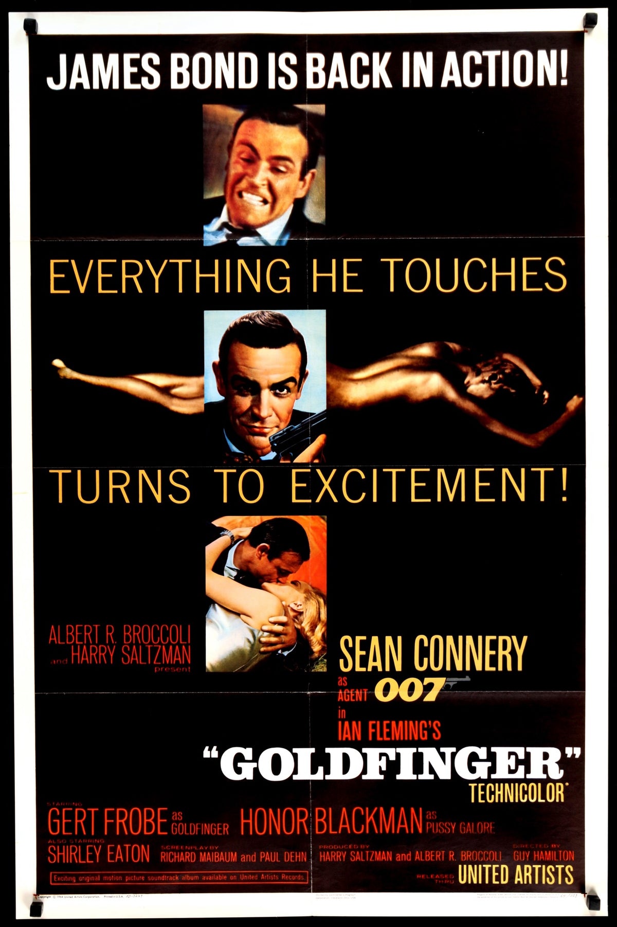 Goldfinger (1964) original movie poster for sale at Original Film Art
