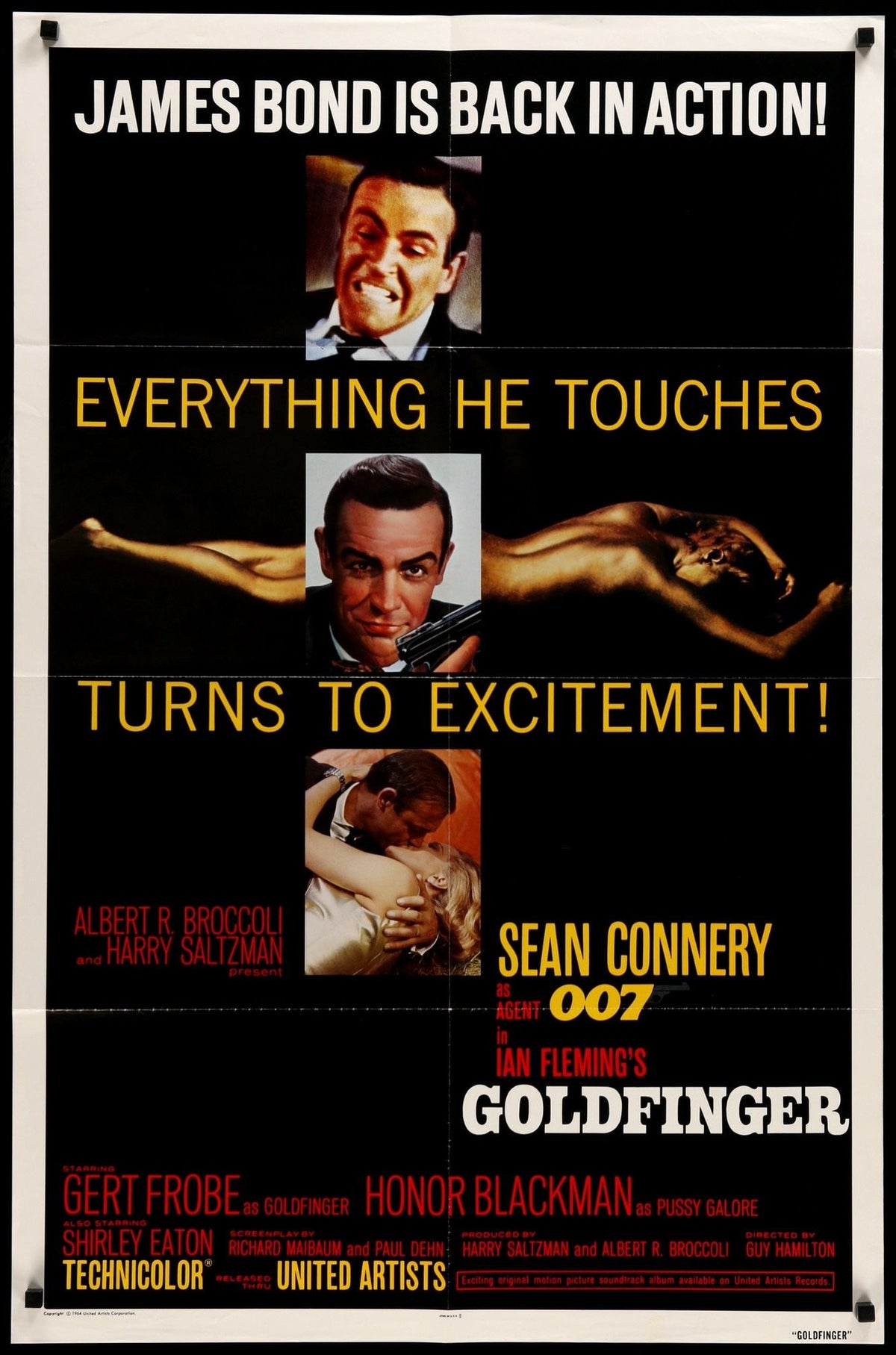 Goldfinger (1964) original movie poster for sale at Original Film Art