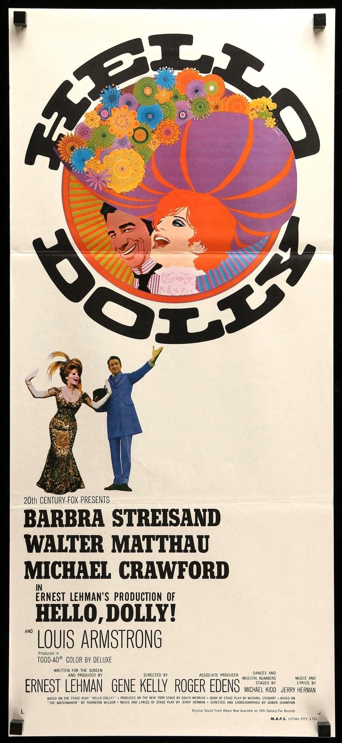 Hello, Dolly! (1969) original movie poster for sale at Original Film Art