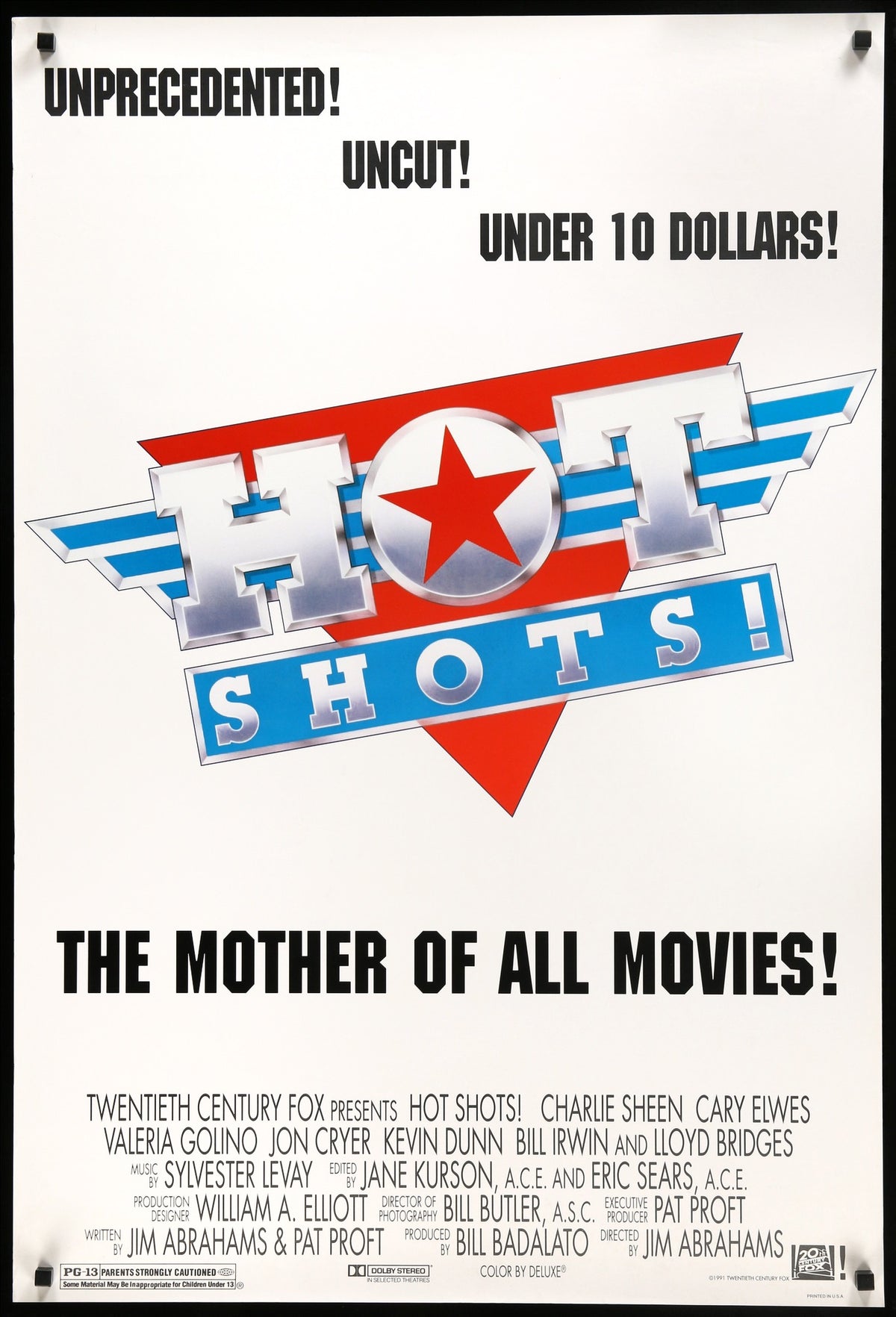 Hot Shots (1991) original movie poster for sale at Original Film Art