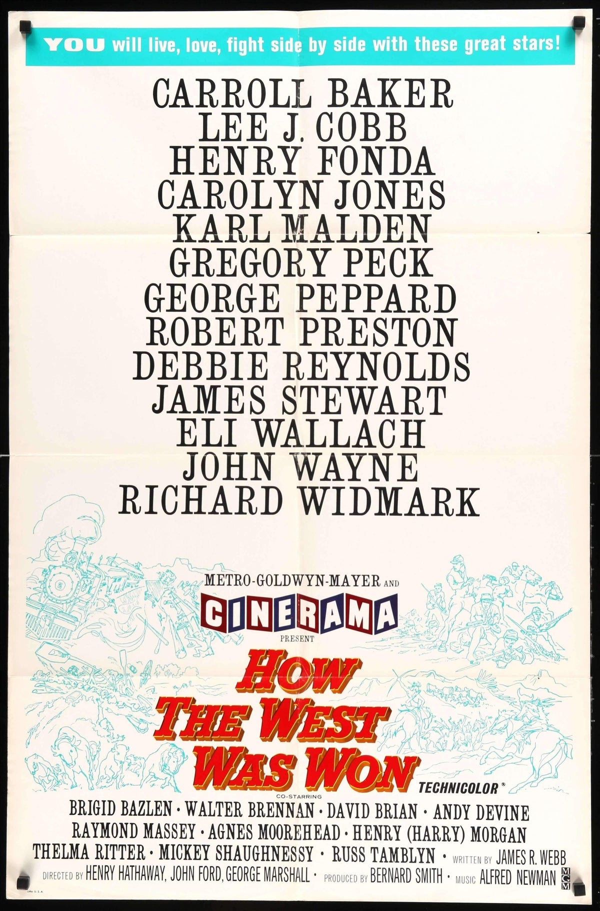 How the West Was Won (1962) original movie poster for sale at Original Film Art