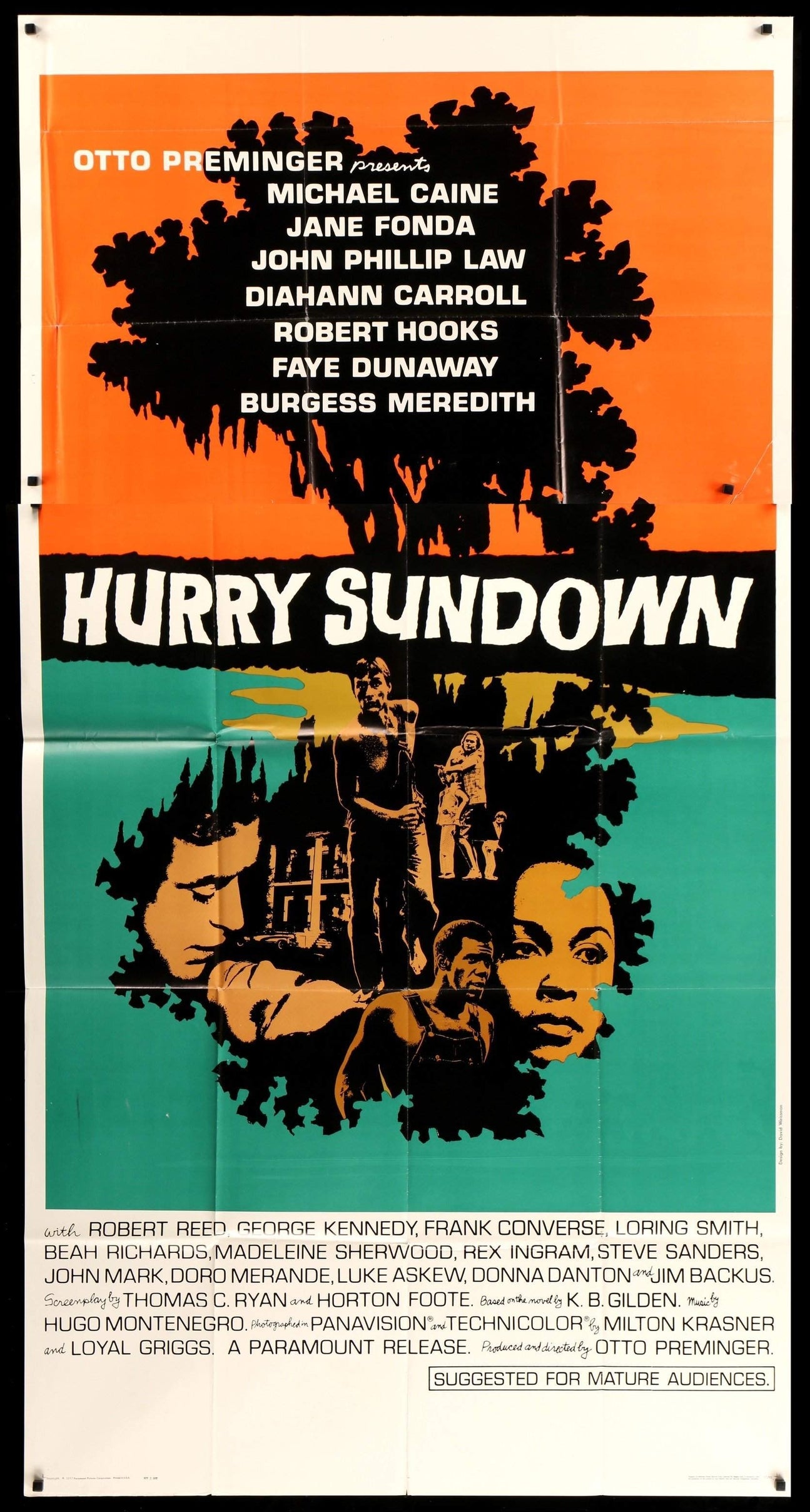 Hurry Sundown (1967) original movie poster for sale at Original Film Art - Vintage Movie Posters