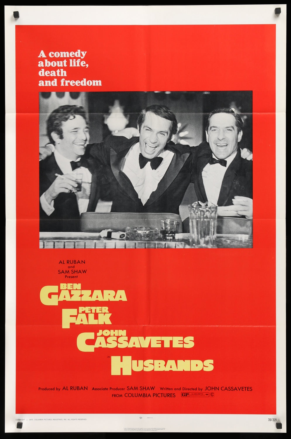 Husbands (1970) original movie poster for sale at Original Film Art