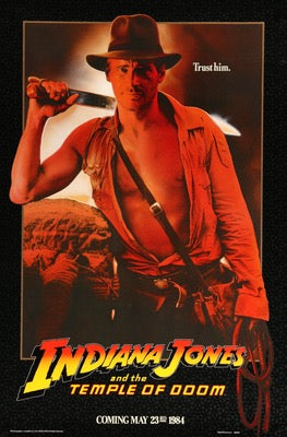 Indiana Jones and the Temple of Doom (1984) original movie poster for sale at Original Film Art - Vintage Movie Posters