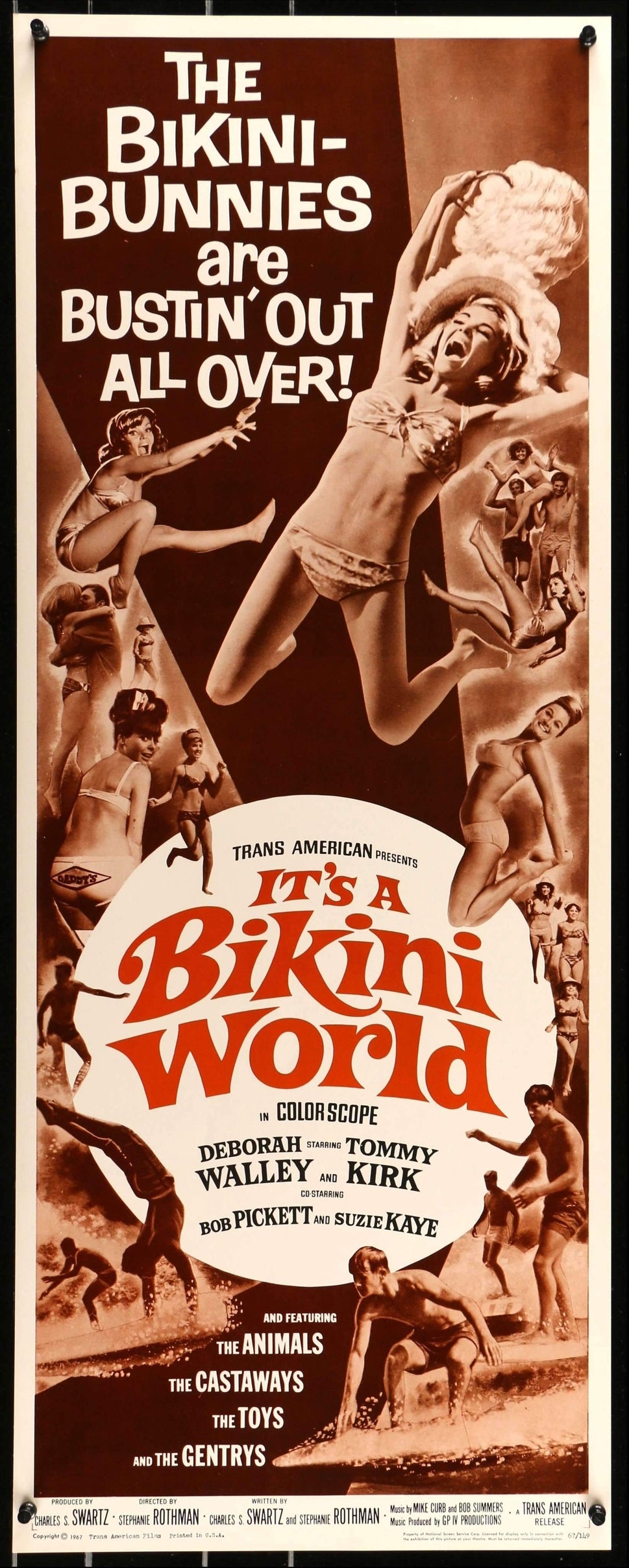 It&#39;s a Bikini World (1967) original movie poster for sale at Original Film Art
