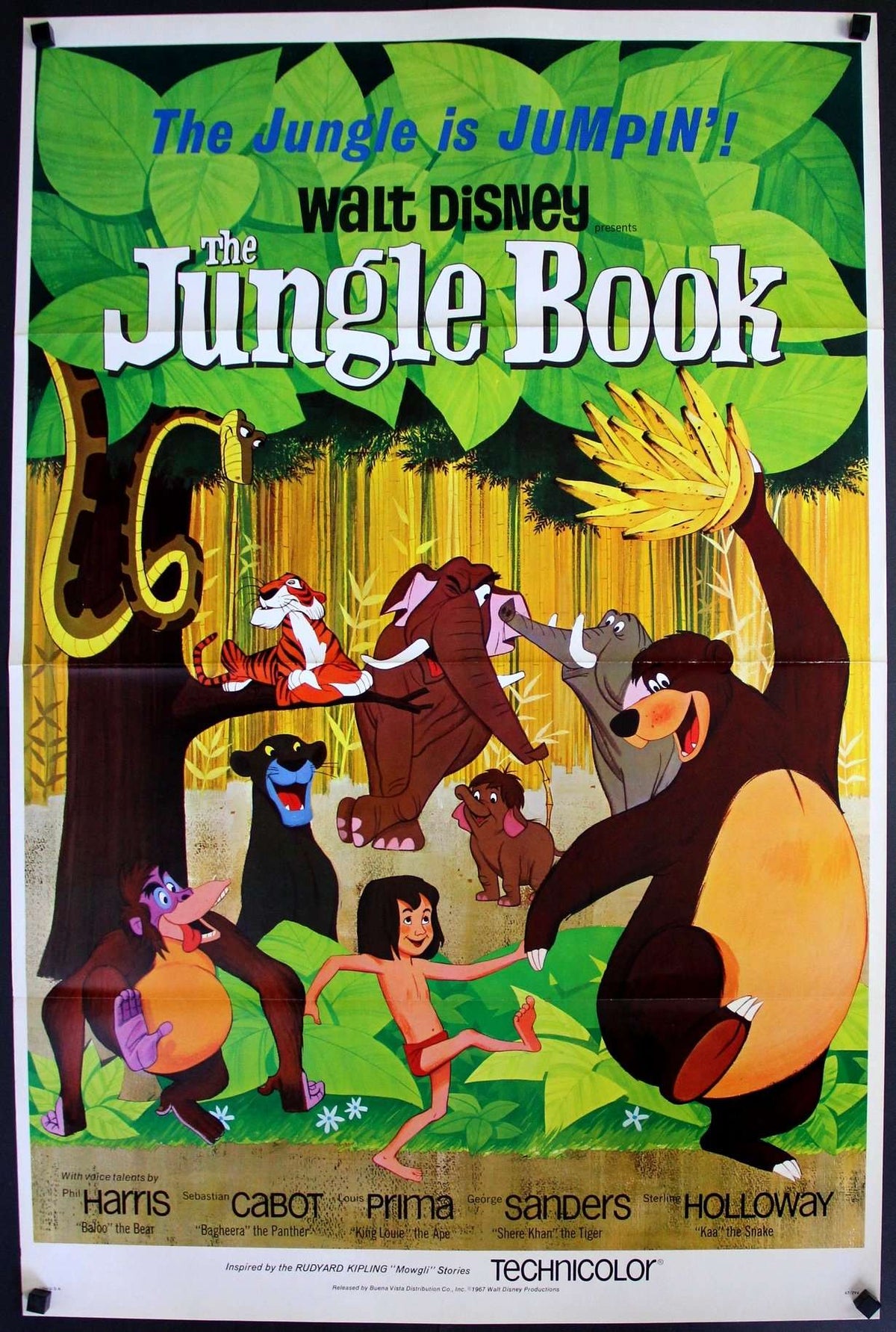 Jungle Book (1967) original movie poster for sale at Original Film Art